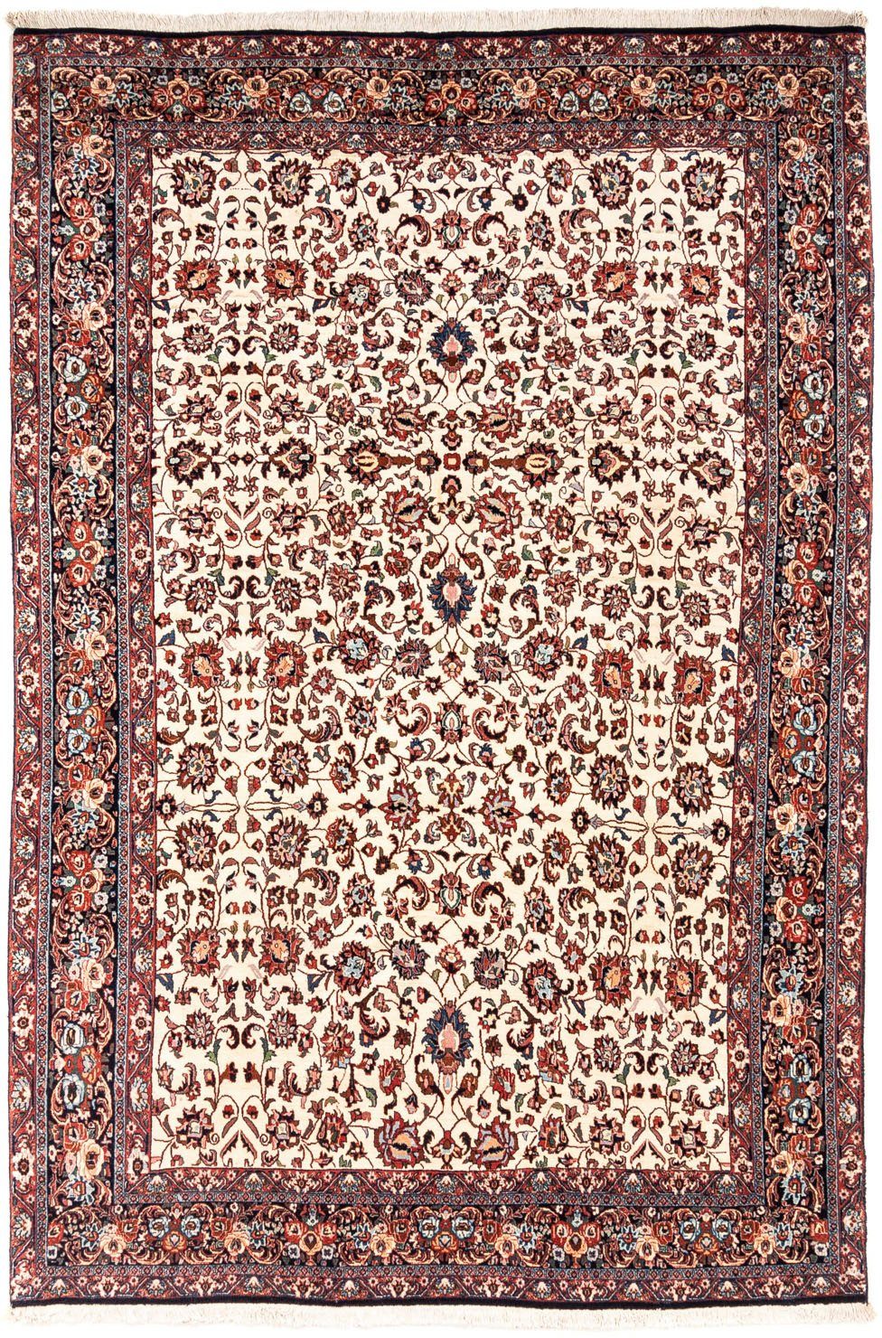 morgenland Wollen kleed Bidjar Takab bloemmotief beige 295 x 204 cm Uniek exemplaar met certificaat