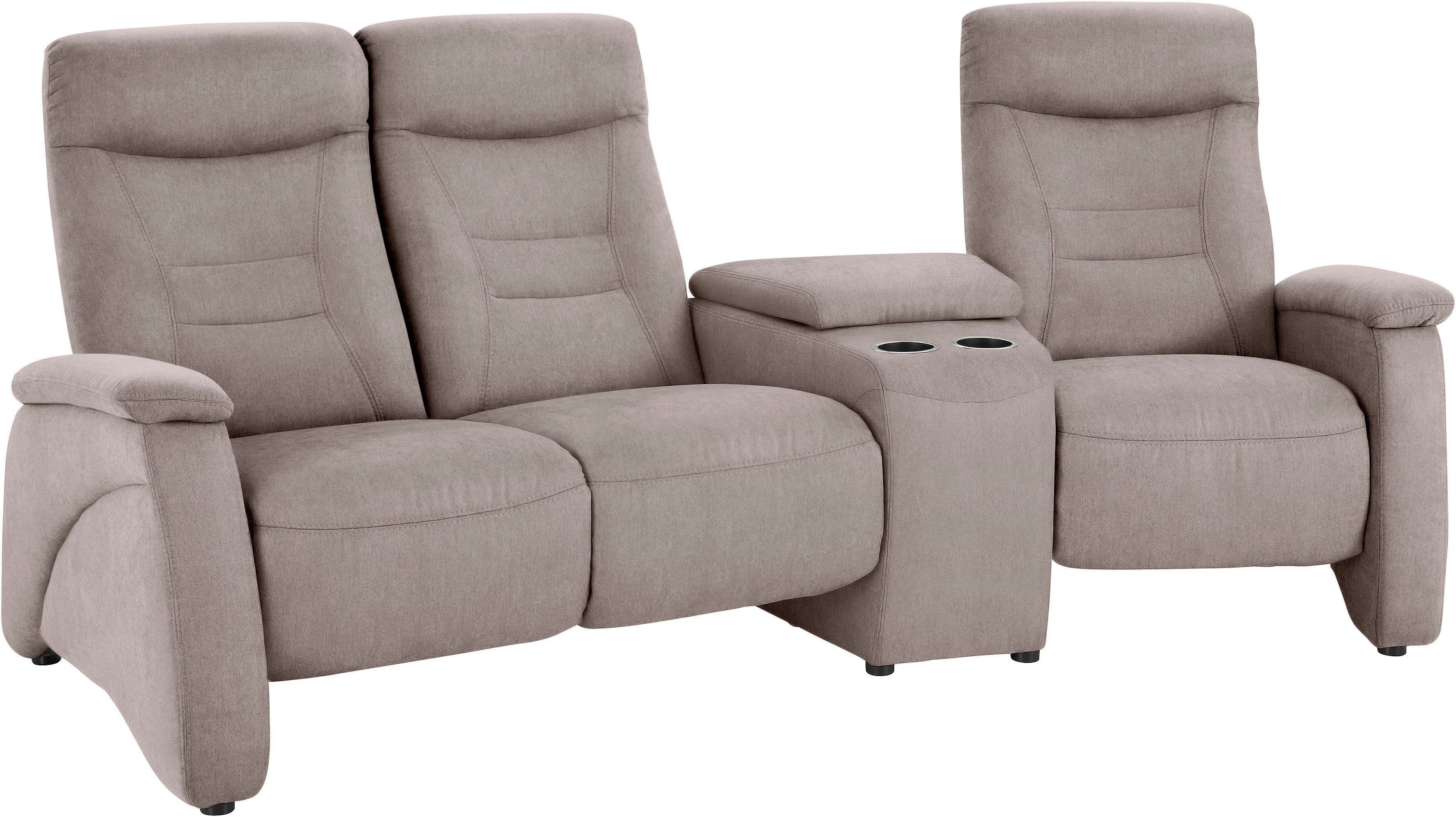 exxpo - sofa fashion 3-zitsbank Ascoli, bioscoopsofa met hoog zitcomfort, comfortabele armleuningen
