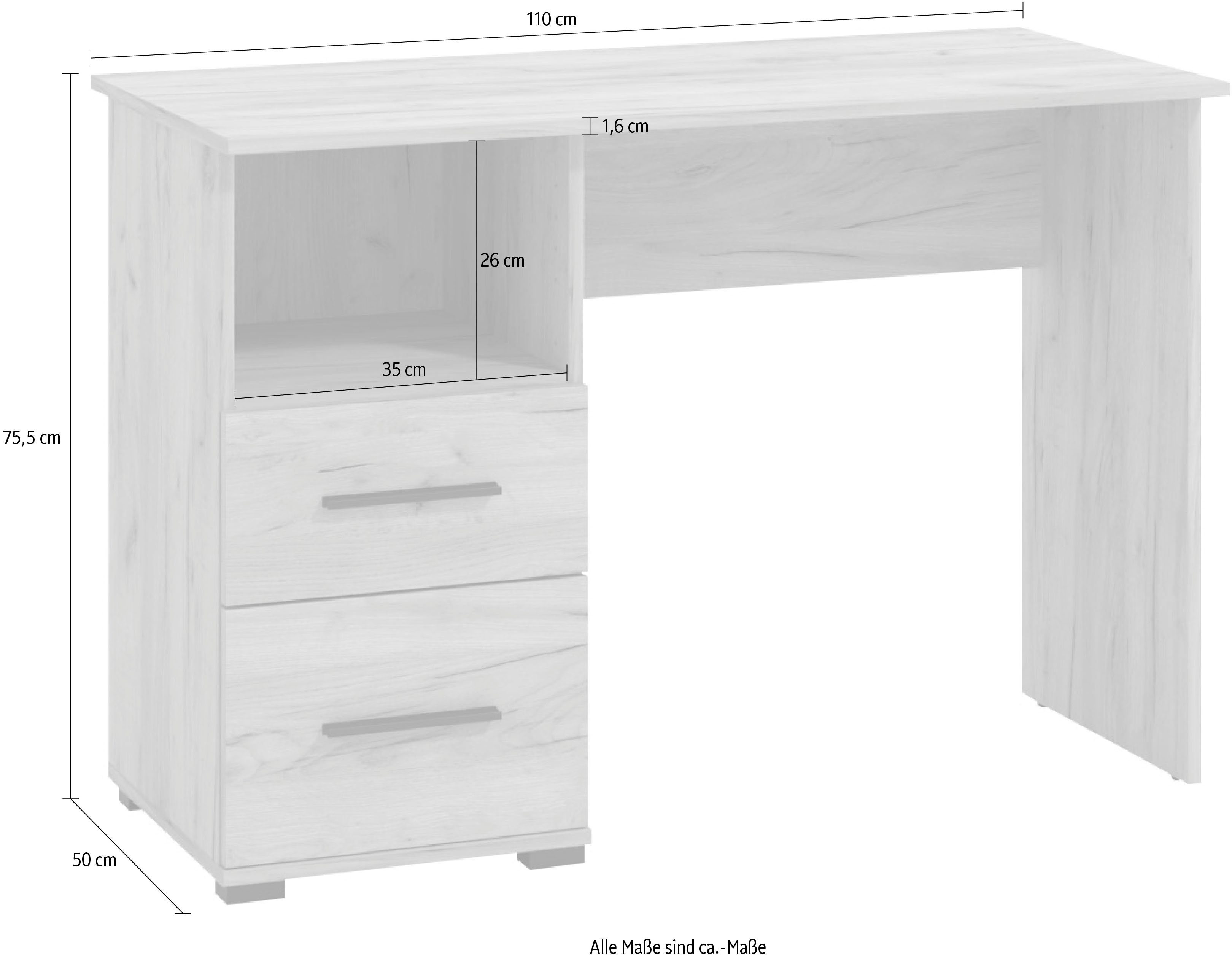 Places of Style Bureau POLET met 2 laden