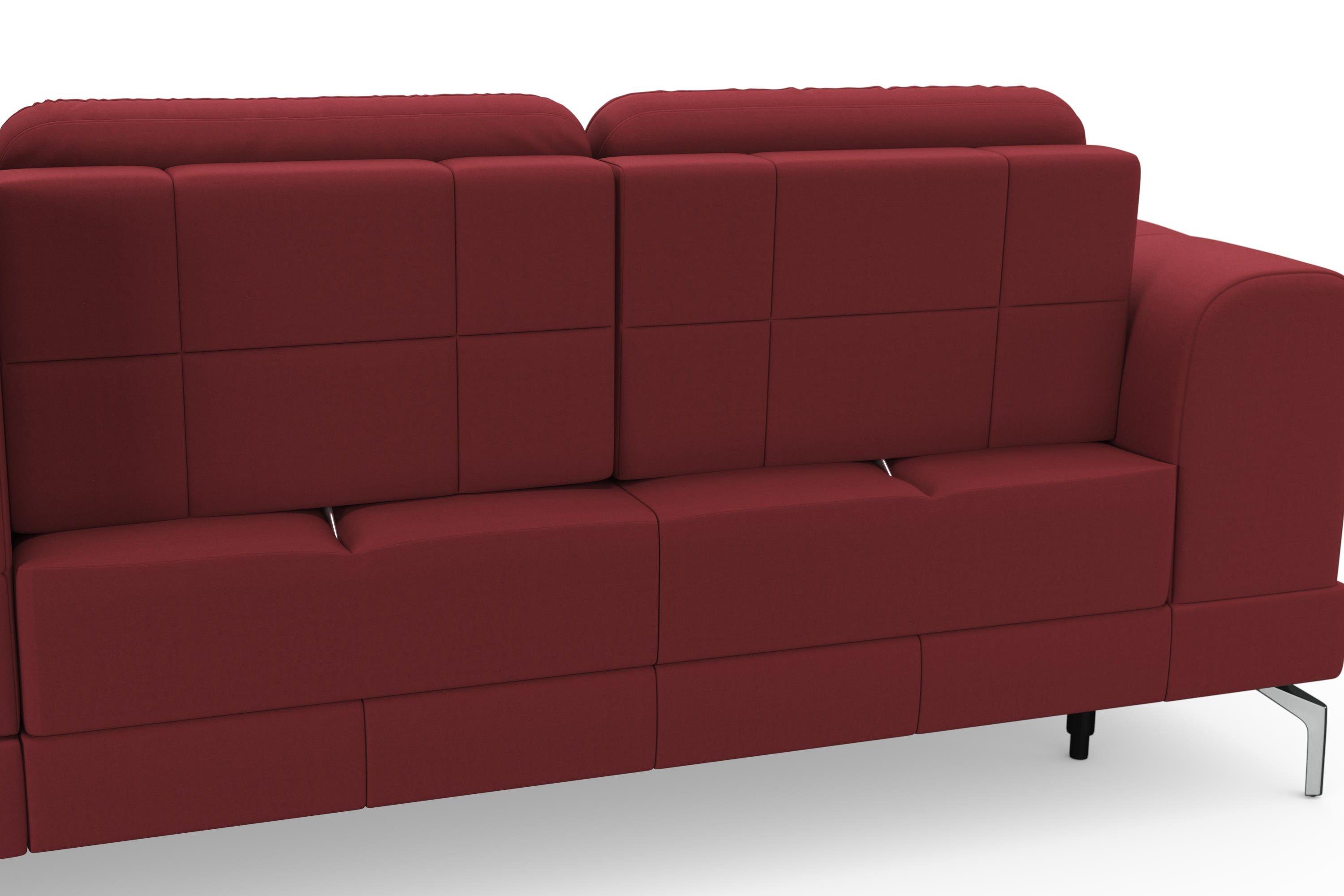sit&more Hoekbank Bendigo L-vorm inclusief zitdiepteverstelling, bodemvrijheid 15 cm, 2 pootkleuren