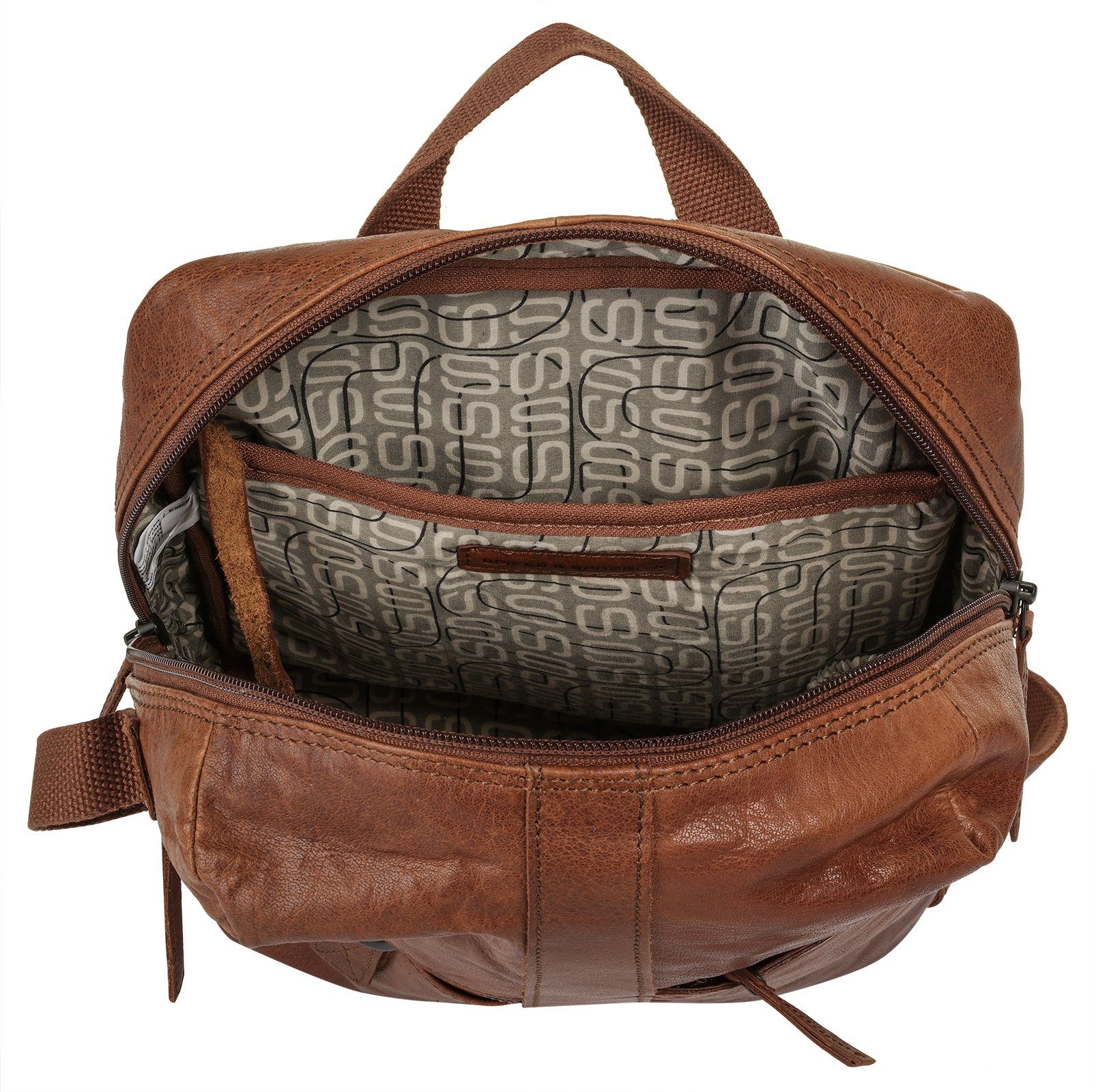 Spikes & Sparrow Laptoprugzak echt leder