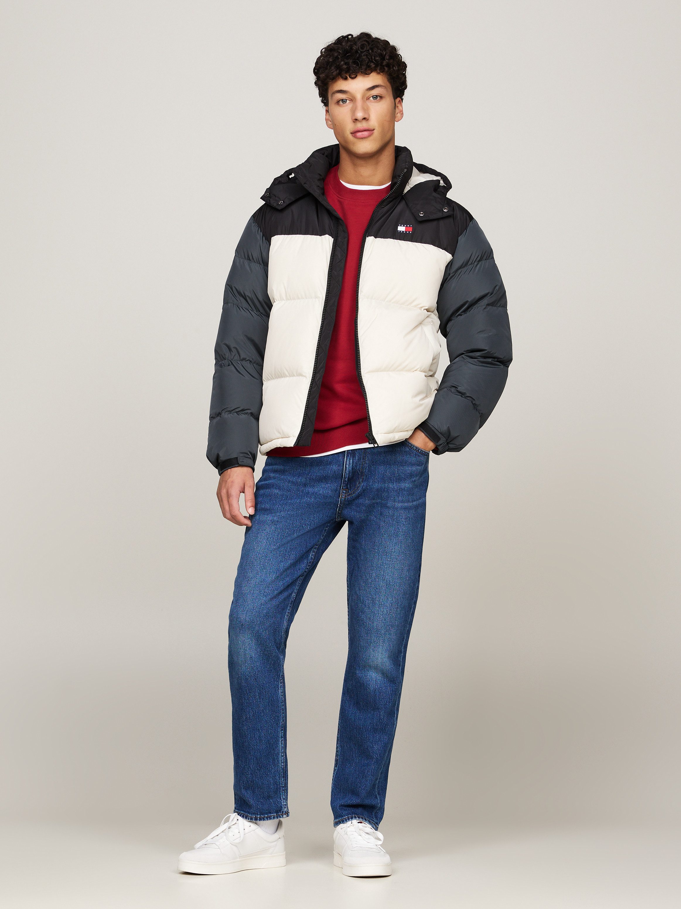 TOMMY JEANS Gewatteerde jas TJM ALASKA COLORBLOCK PUFFER