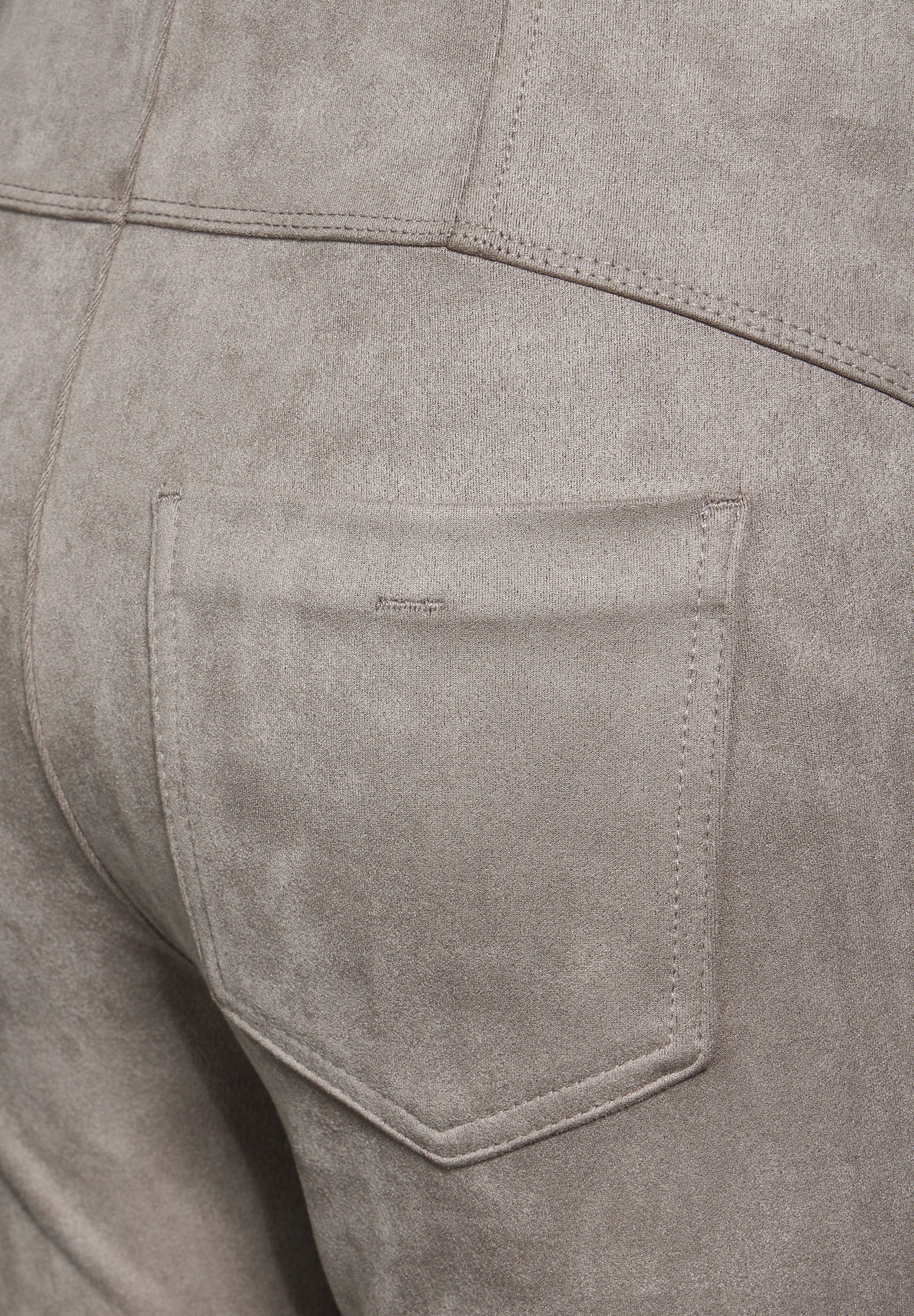 STREET ONE 7/8-jegging in velours-look