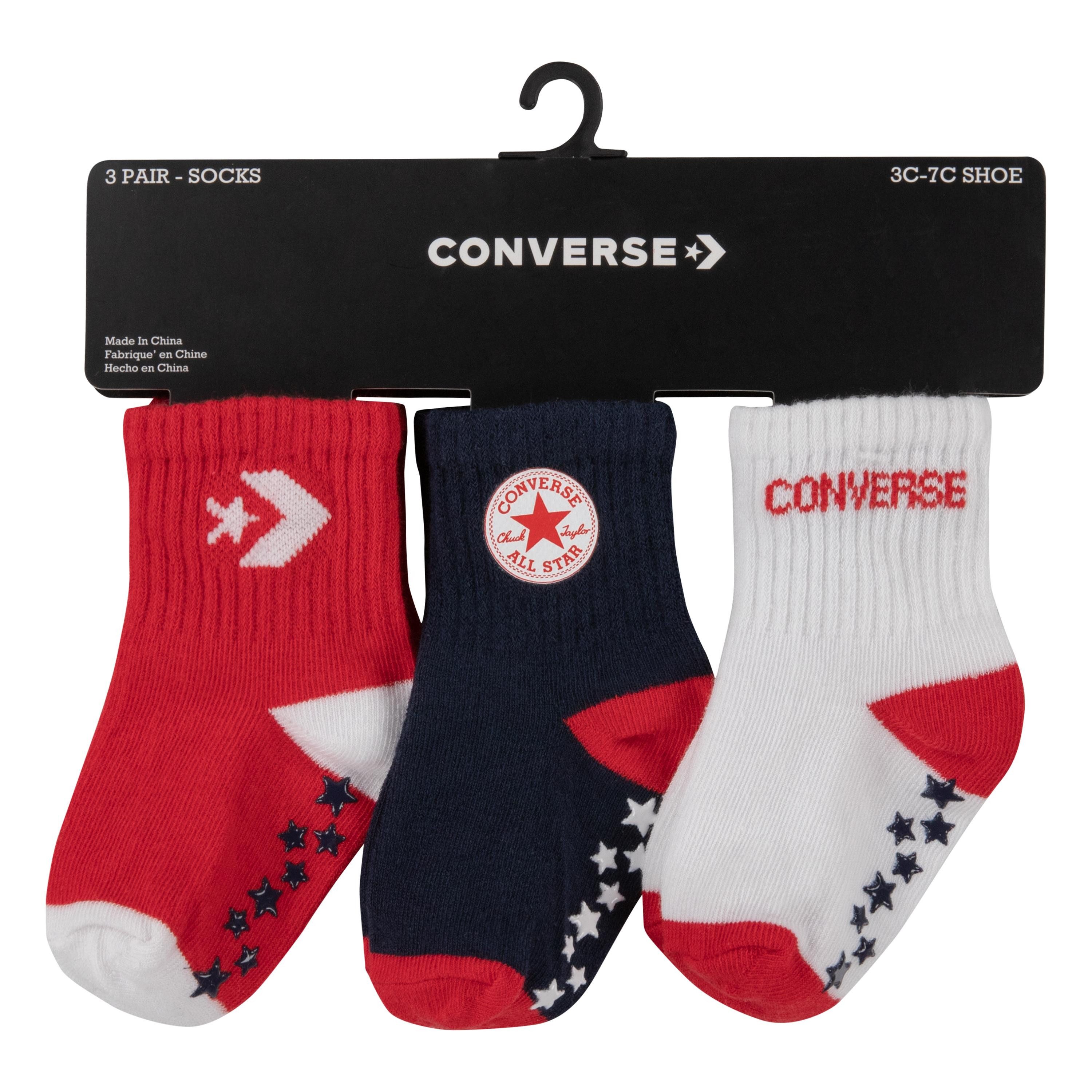 Converse ABS-sokken CHN CNVS A/O STAR GRIPPER PACK (3 paar)