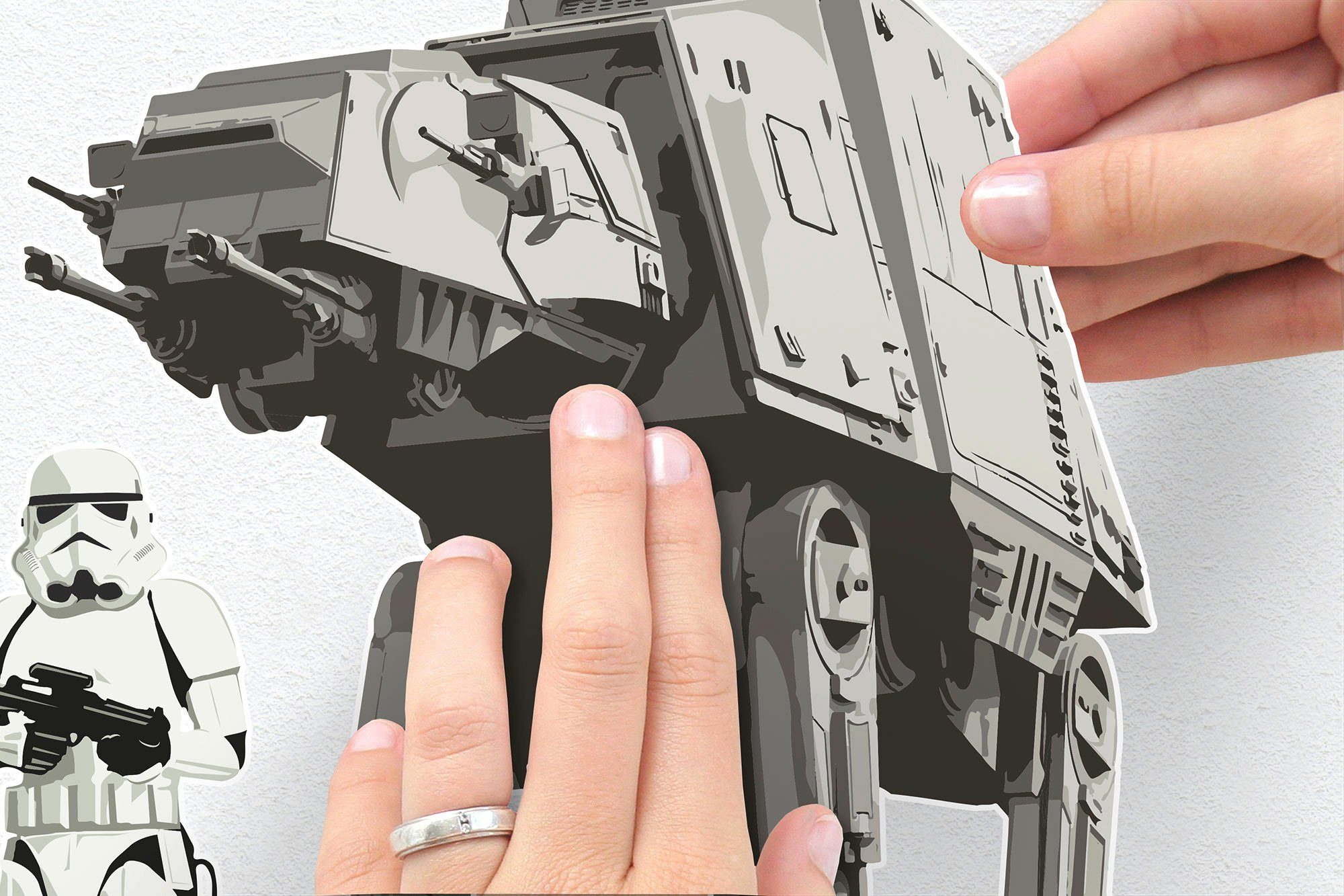 Komar Wandfolie Star Wars Doomed - afm. 100 x 70 cm zelfklevend, wandstickers, kinderkamer (6-delig)