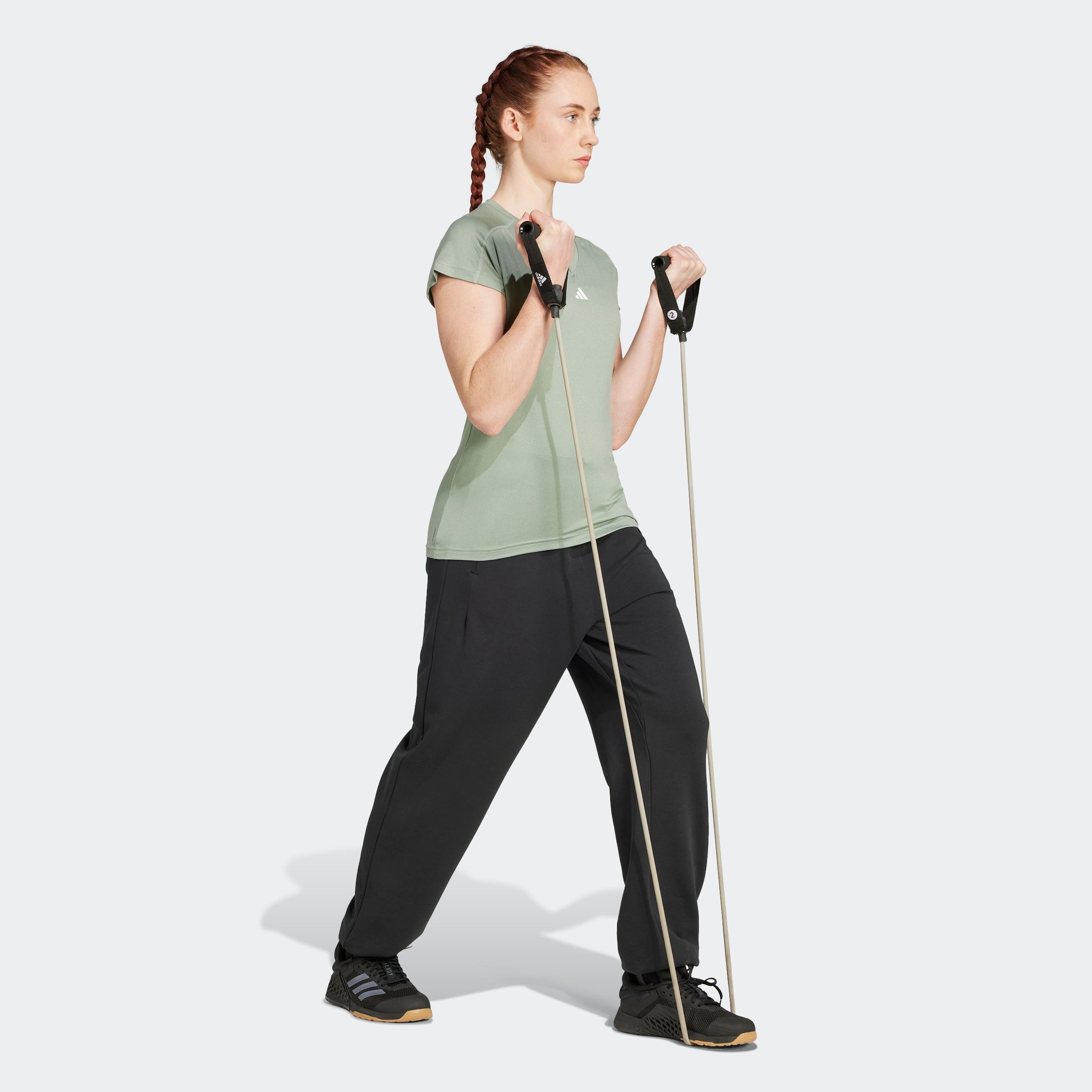 adidas Performance T-shirt TR-ES MIN T Trainingsshirt, vochtabsorberend met V-hals