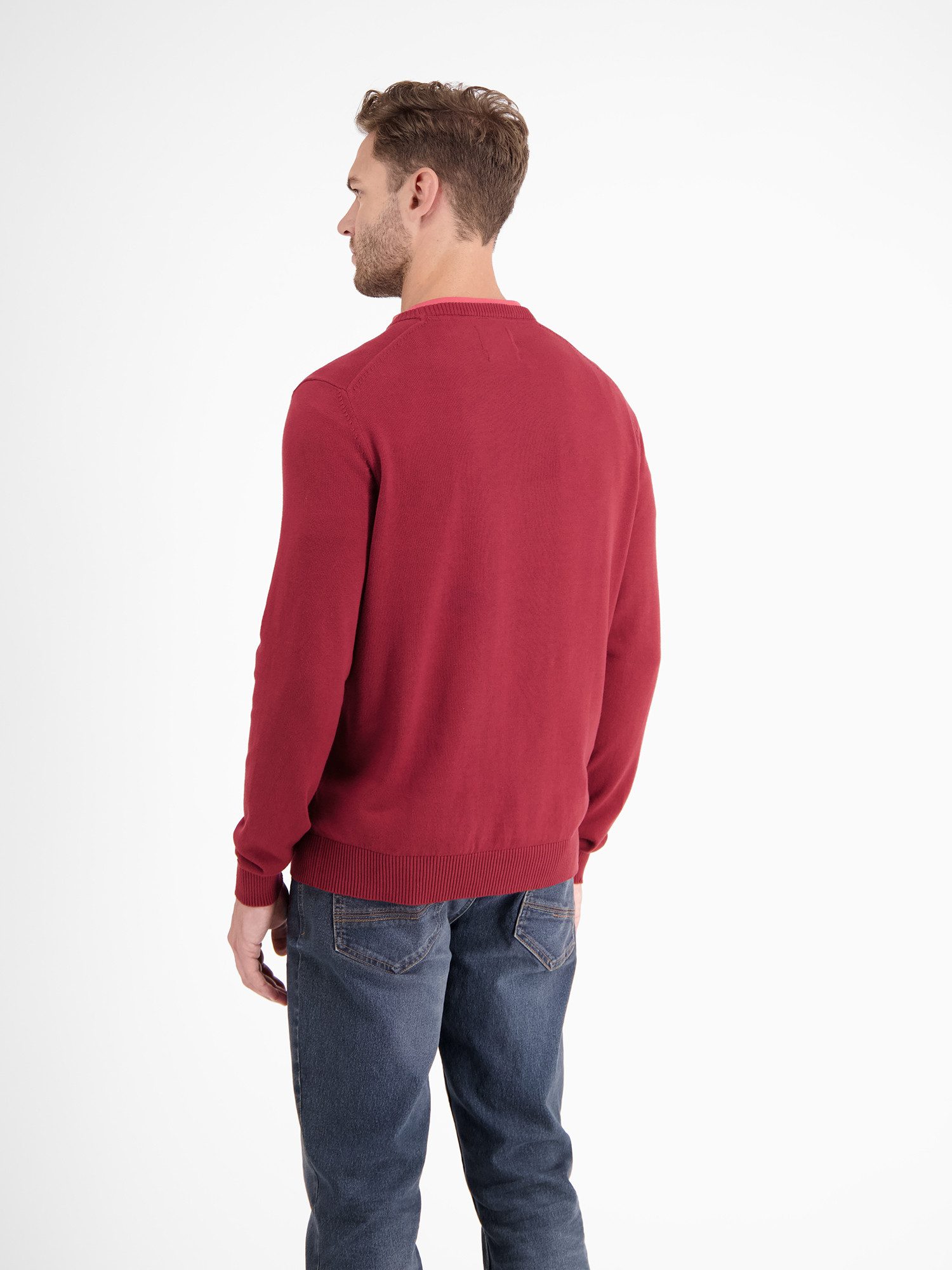 Lerros Gebreide trui LERROS crewneck gebreide pullover