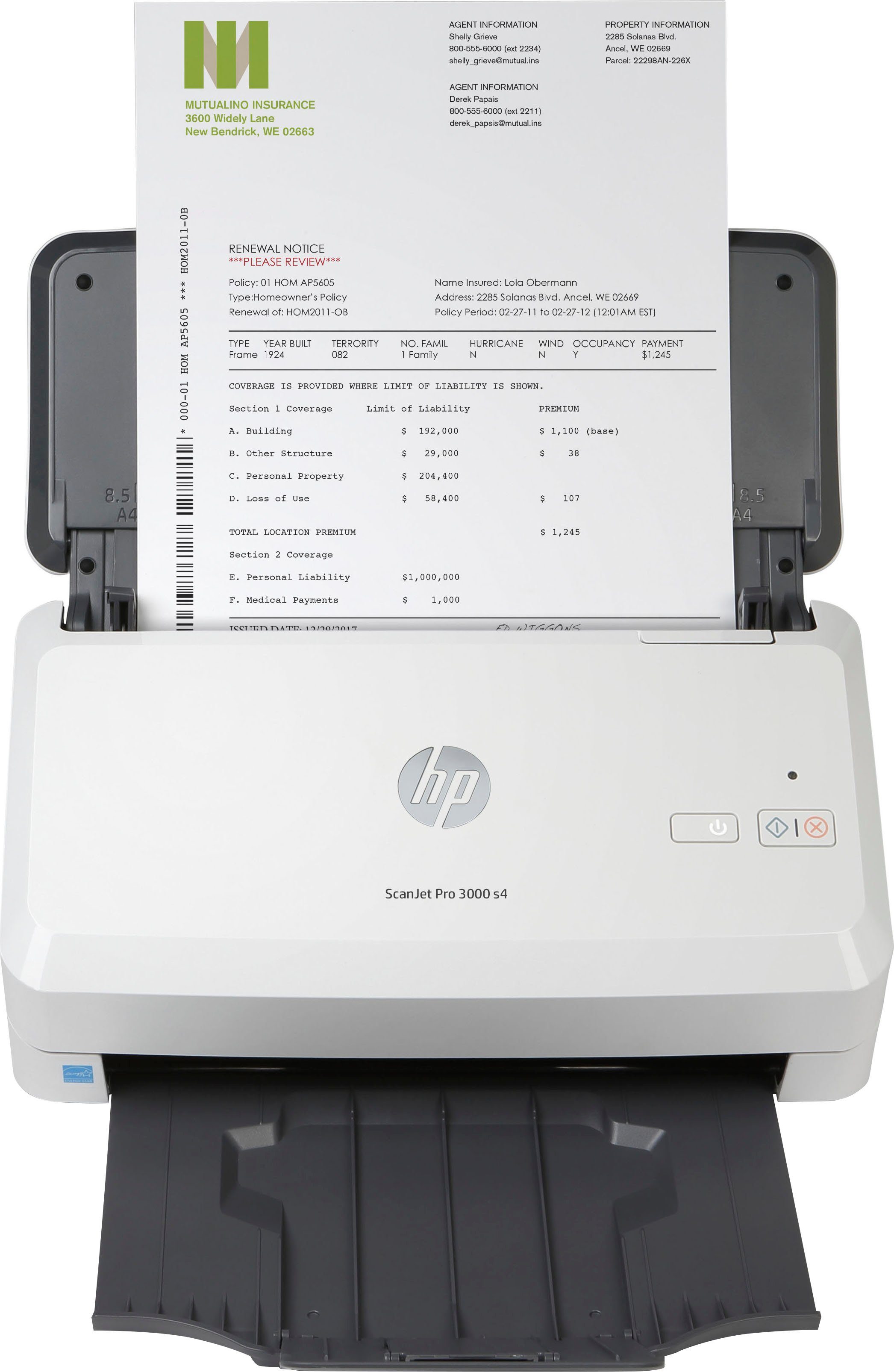 HP Scanner ScanJet Pro 3000 s4 HP+ Instant inc compatibel