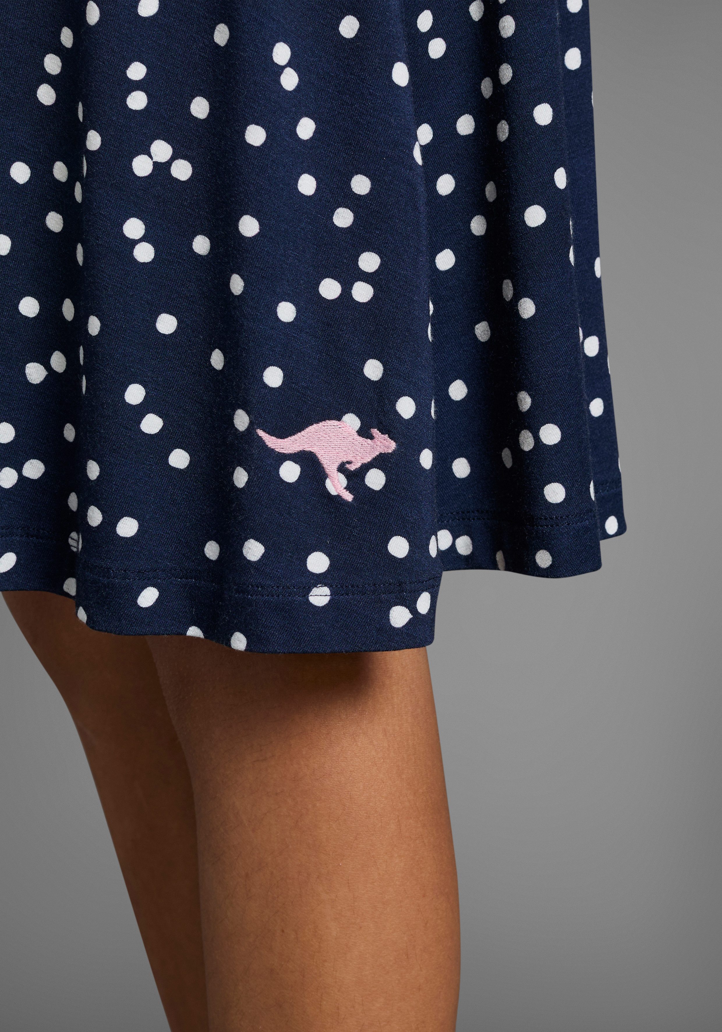 KangaROOS Jerseyjurk , Skaterjurk van viscose voor zomer en feest, knie-vrij, modieus, van viscose en elastaan