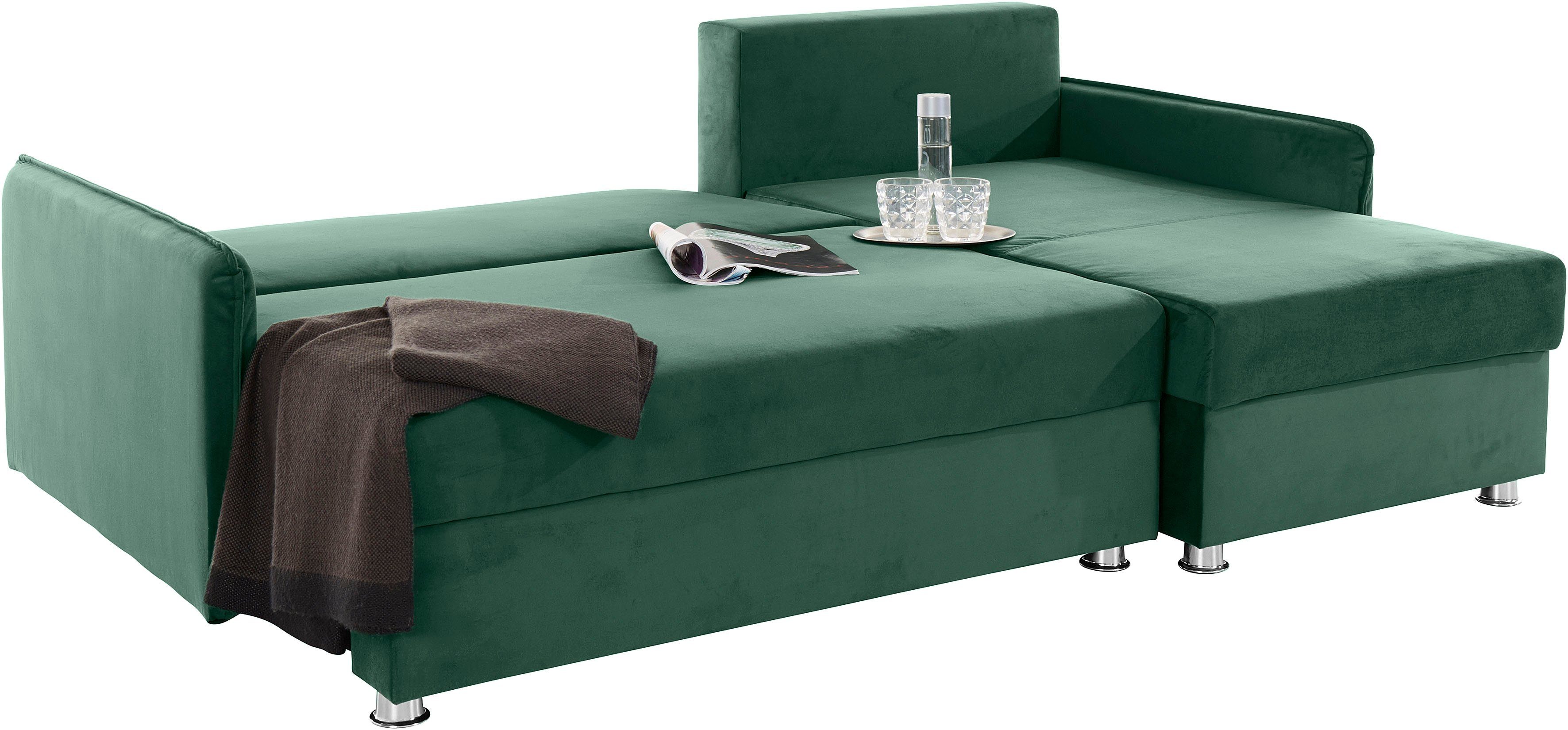 COLLECTION AB Hoekbank Sunny L-vorm met slaapfunctie en bedkist