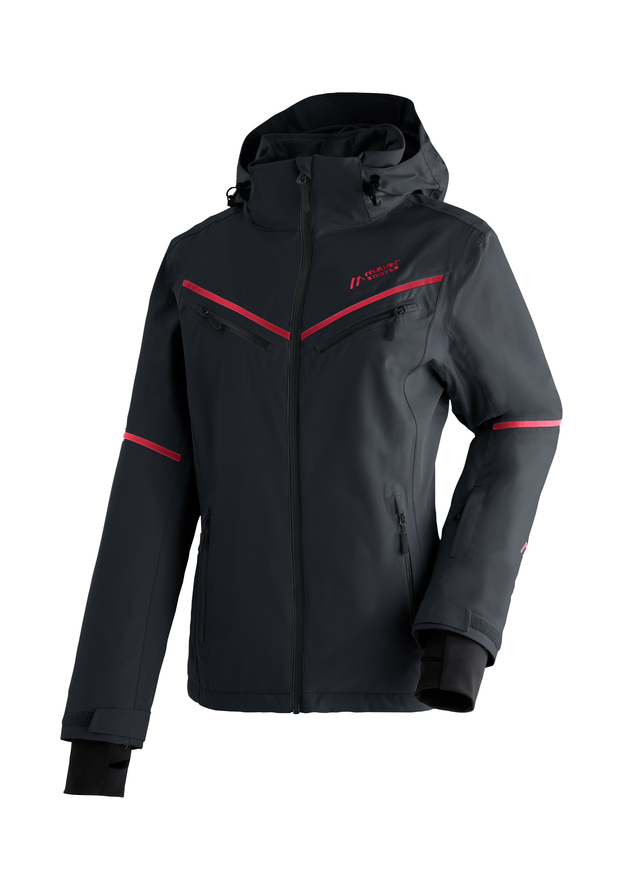 Maier Sports Ski-jack Lunada Dames winterjas wind- en waterdicht 4 ritszakken regular fit