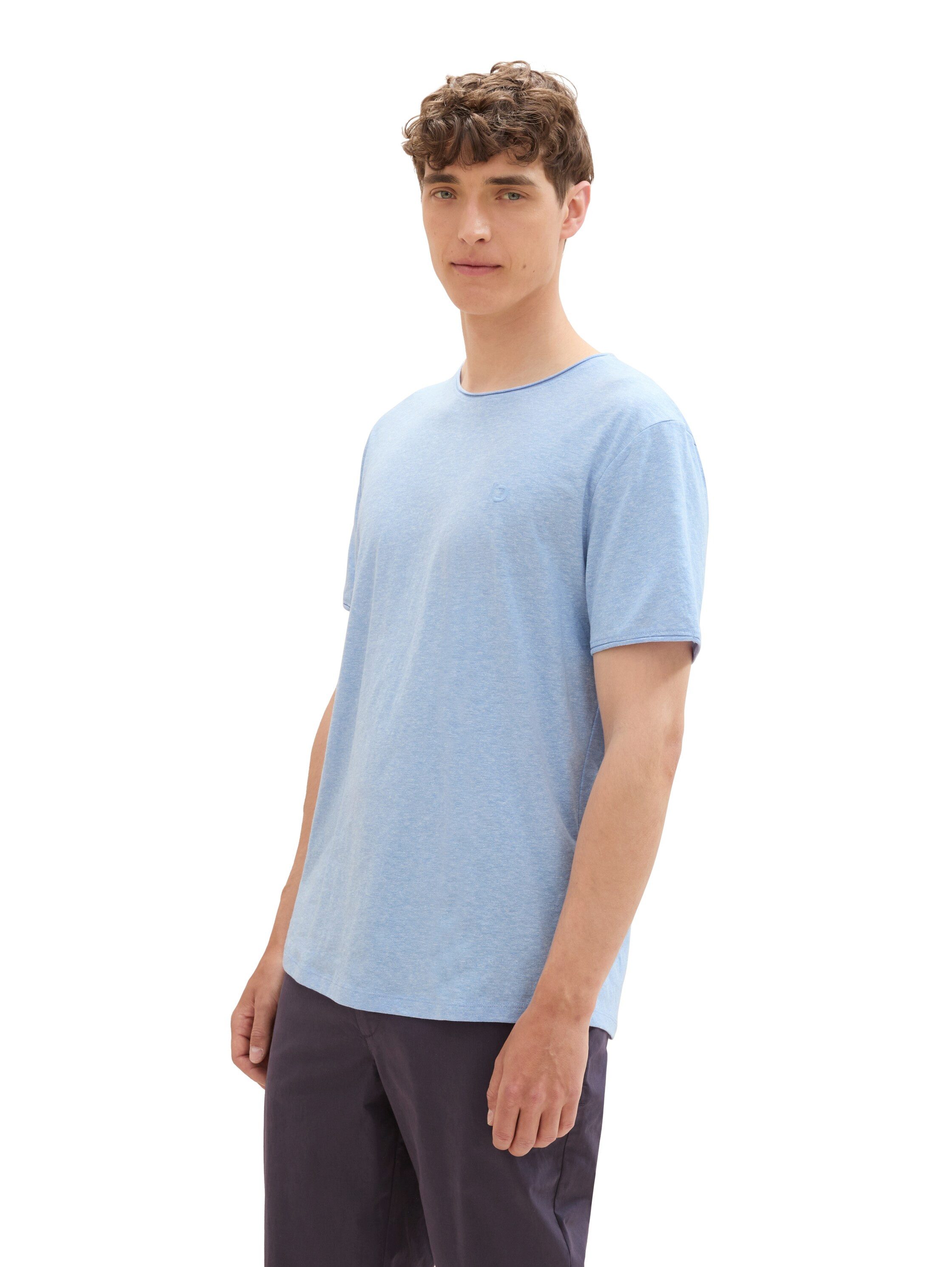 Tom Tailor Denim T-shirt in gemêleerde look