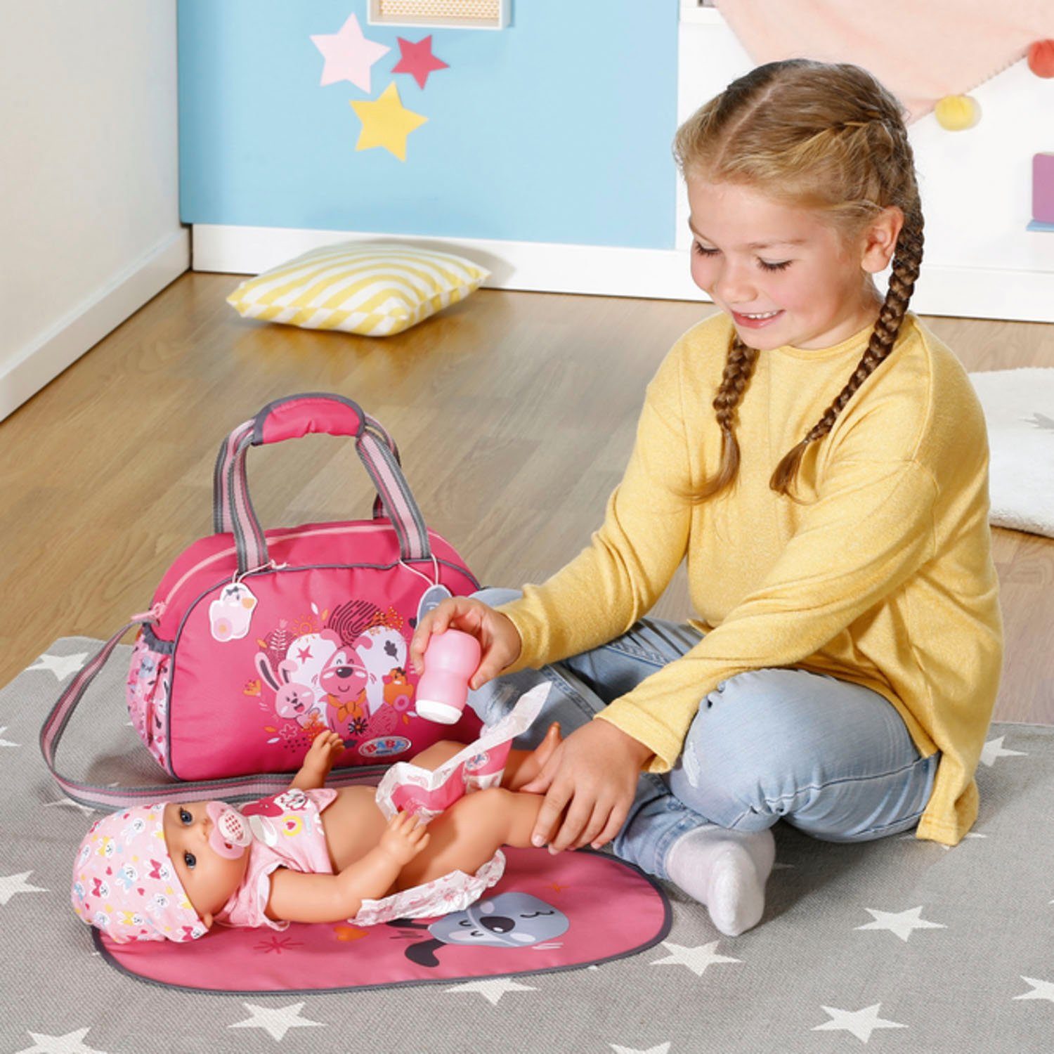 Baby Born Luiertas voor poppen Met aankleedkussen