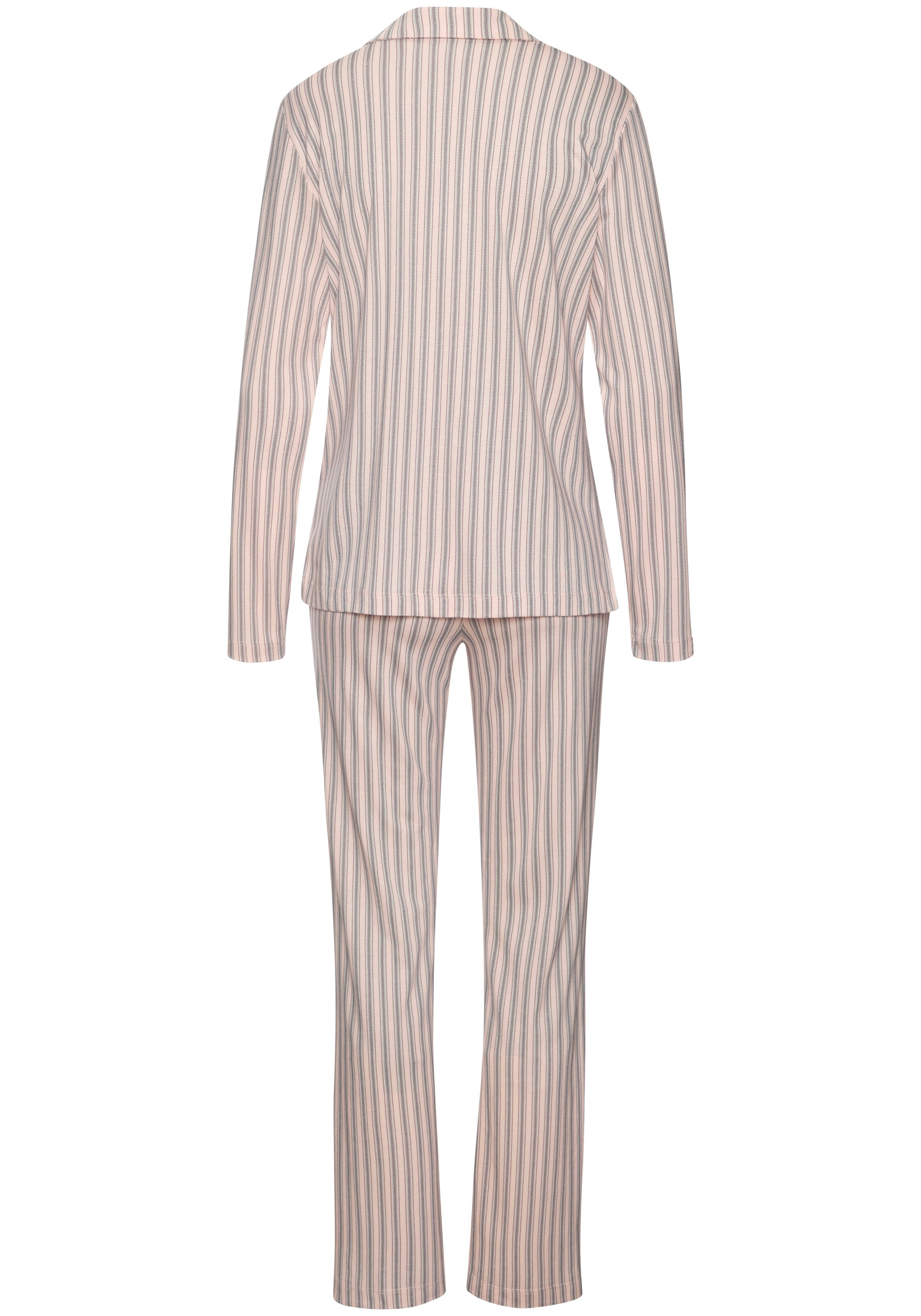s.Oliver RED LABEL Beachwear Pyjama in klassieke stijl (set, 2-delig)