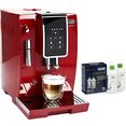 de'longhi volautomatisch koffiezetapparaat dinamica ecam 358.15.r, sensor-bedieningspaneel, inclusief onderhoudsset ter waarde van € 31,99 vap rood