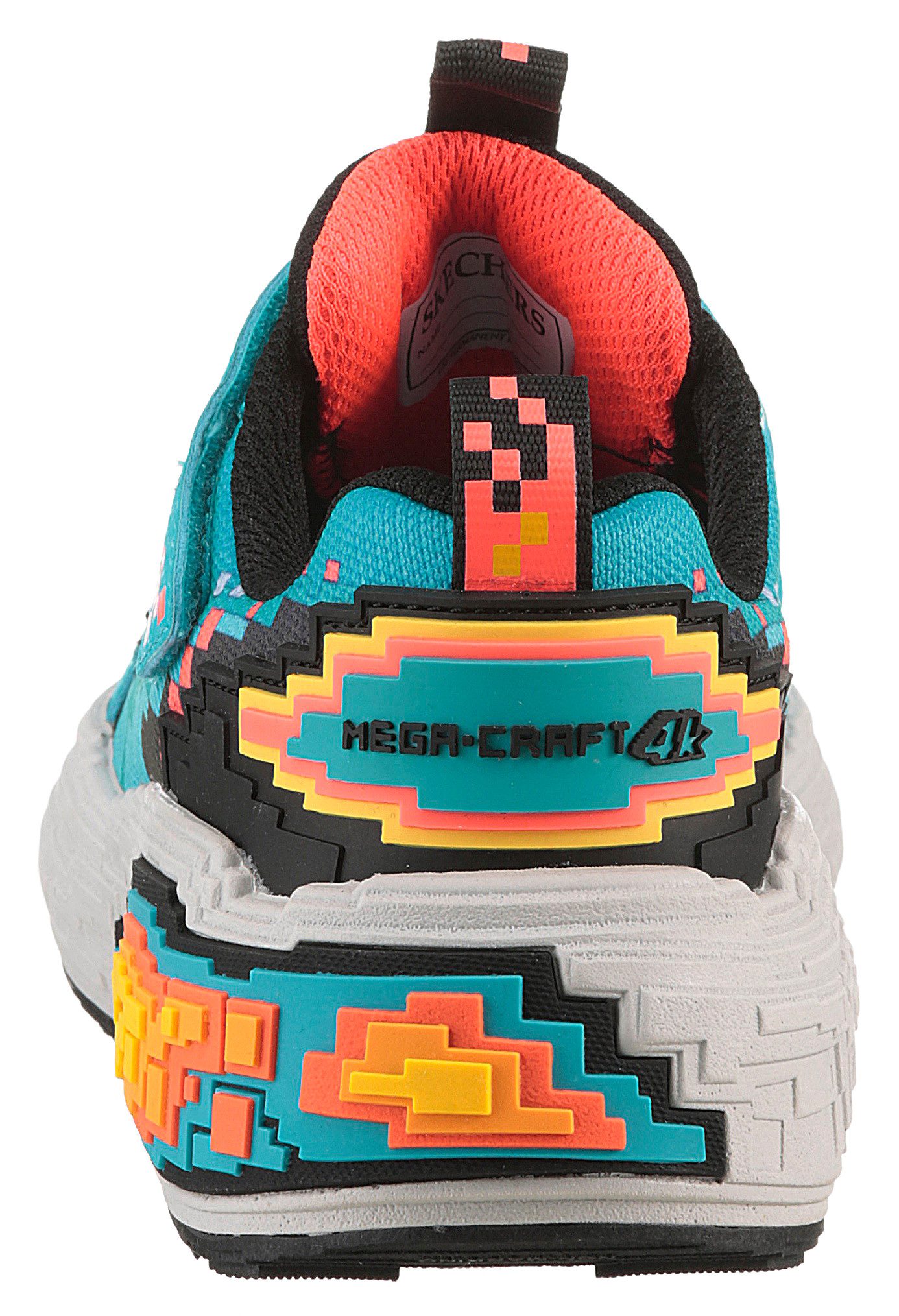 Skechers Sneakers MEGA-CRAFT 4K , klittenbandschoen in coole pixel-look, maat sjabloon te downloaden