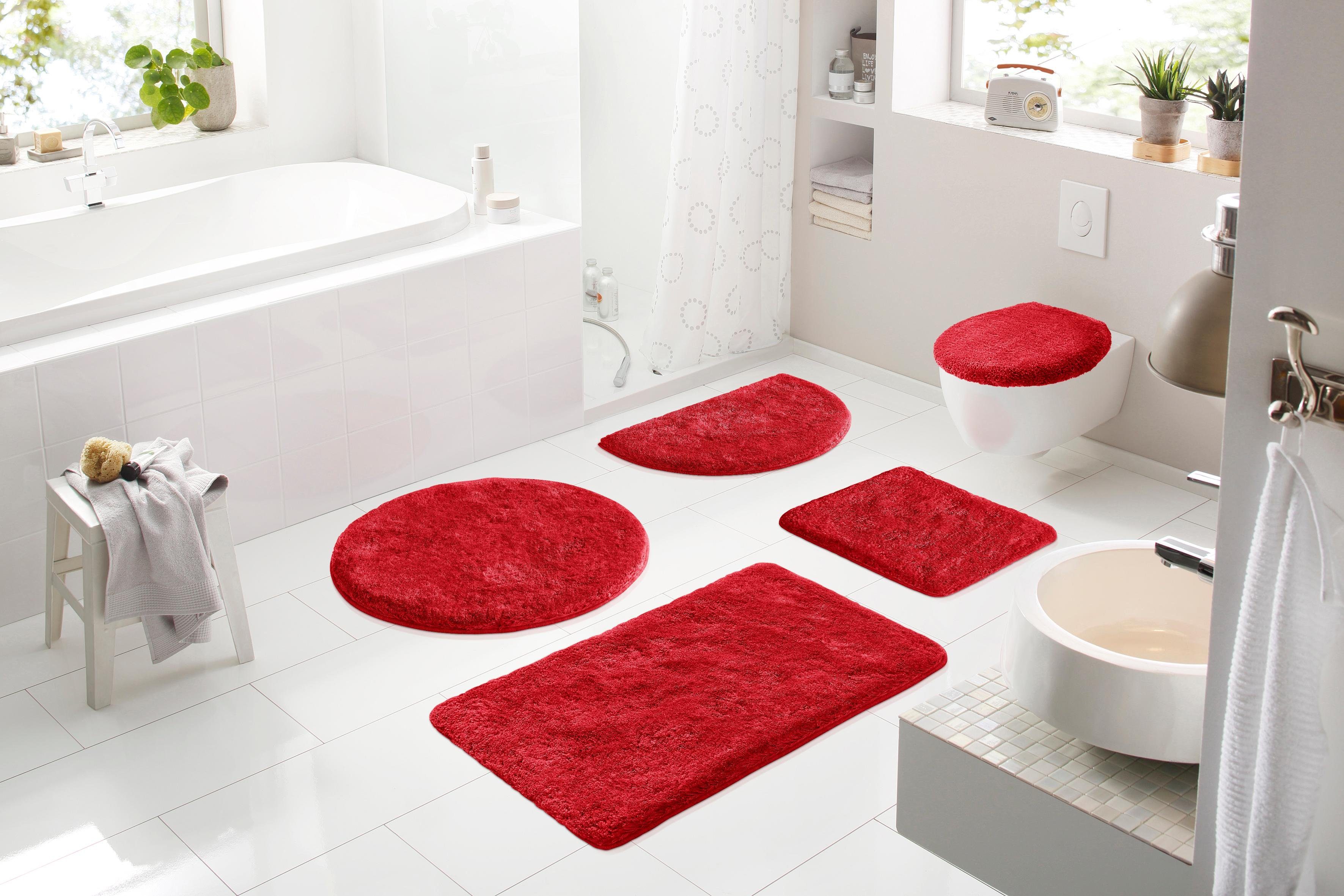 Grund Badmat Melos, badmat, badkamer tapijt, zeer zacht gemêleerde look, zeer zachte pool, melange-effect, made in europe