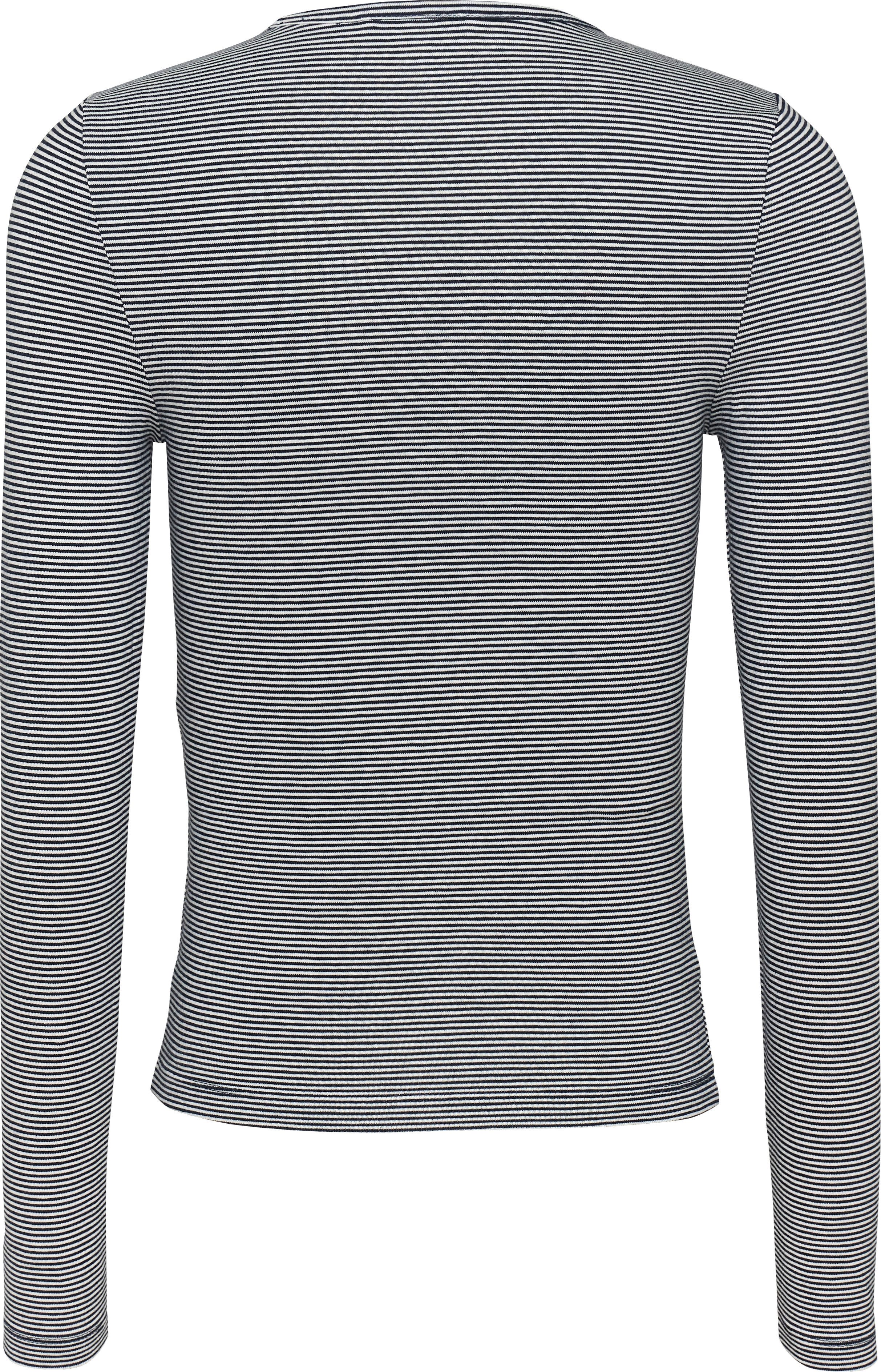 TOMMY JEANS Shirt met lange mouwen TJW SLIM STRIPE ESSENTIAL RIB LS