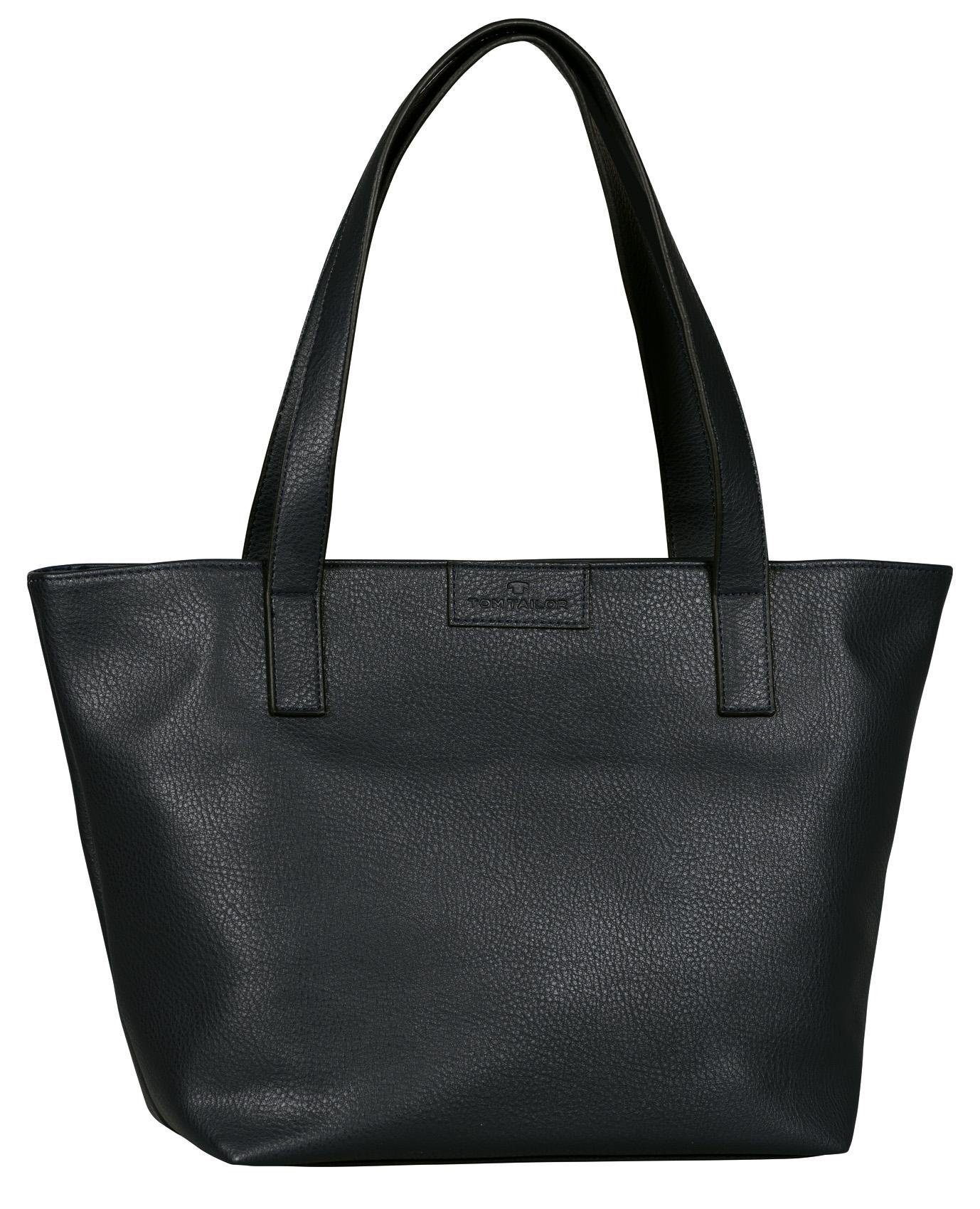 Tom Tailor Shopper MIRI ZIP van gripvast imitatieleer met praktische platte handgrepen