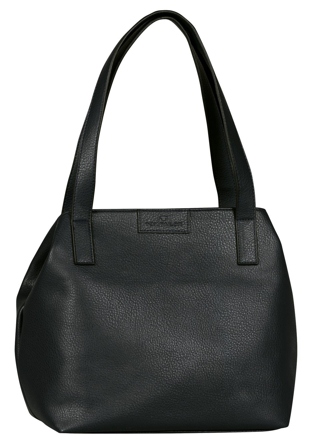 Tom Tailor Shopper MIRI ZIP van gripvast imitatieleer met praktische platte handgrepen