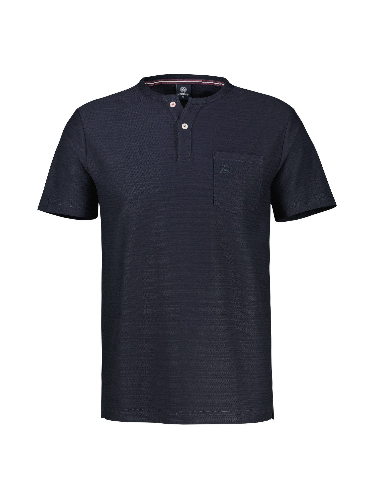Lerros Henleyshirt LERROS Serafino-shirt, zomers tonal gestreept