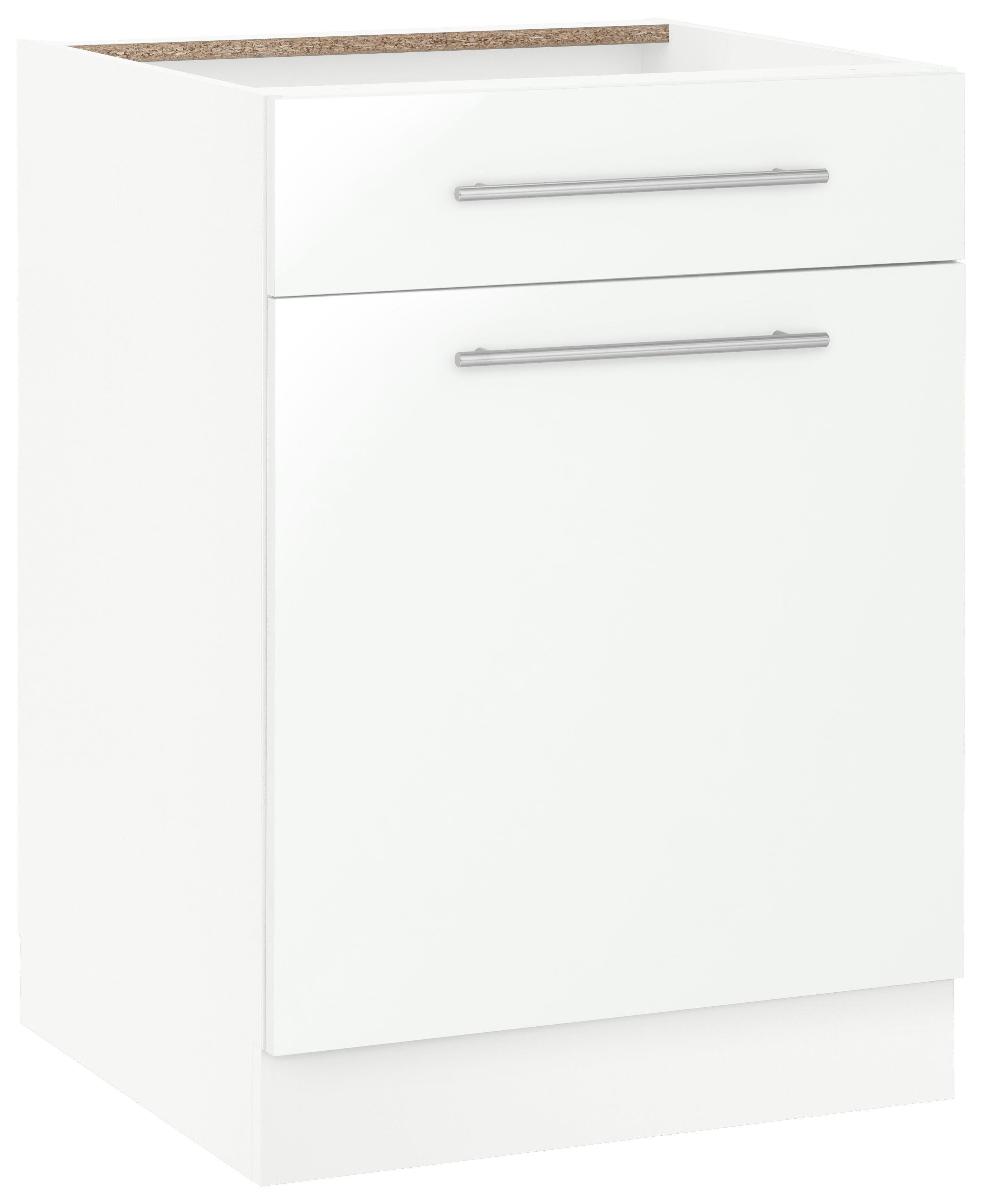 wiho Küchen Onderkast Flexi2 Breedte 60 cm onderkasten wit