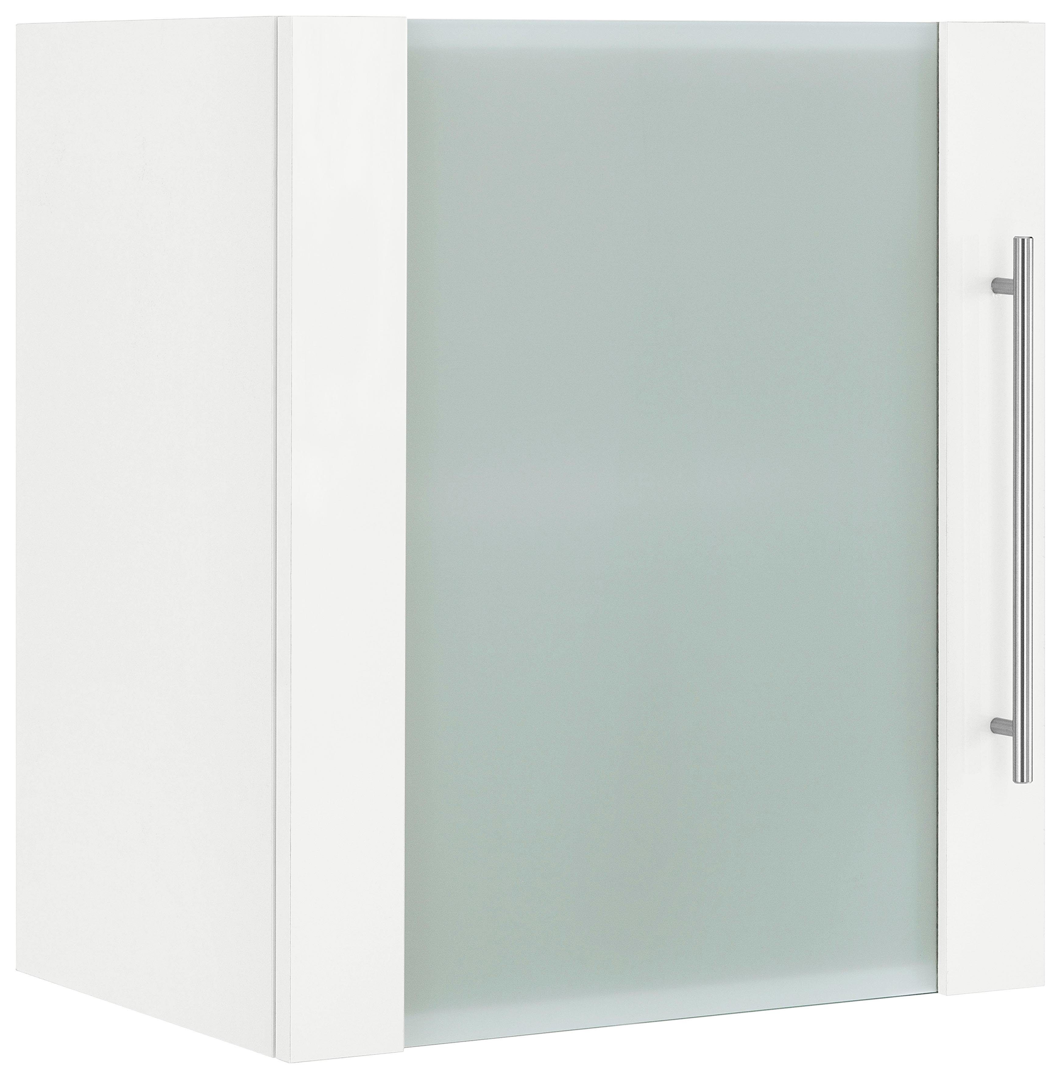 wiho Küchen Hangend kastje met glasdeur Flexi2 Breedte 50 cm hangkasten wit