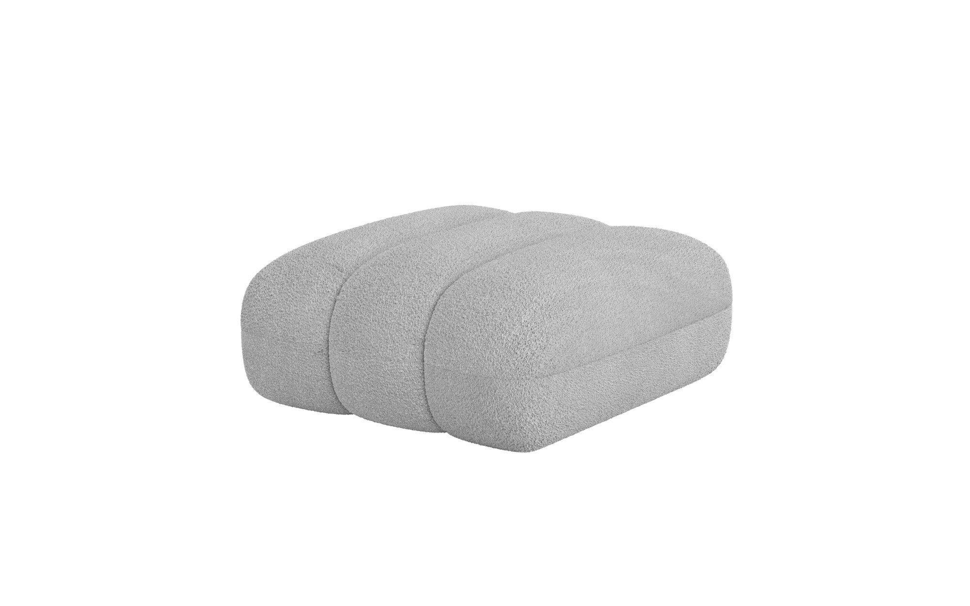 LeGer Home by Lena Gercke Hocker Priya zitpoef, moderne stiksels, ook in bouclé gezellig en modern, afmetingen b/d/h: 90/106/46 cm