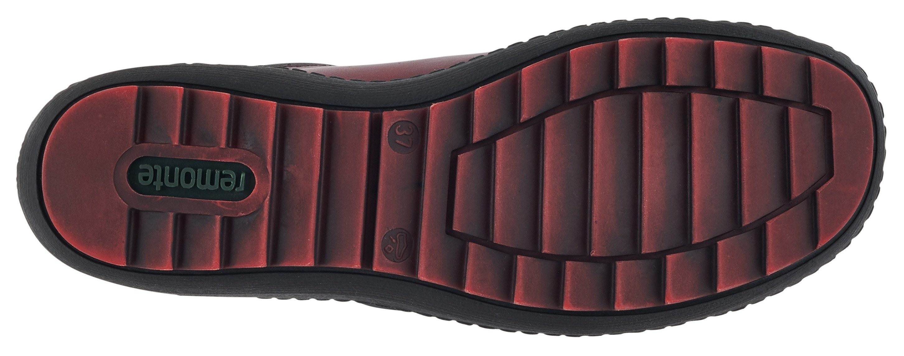 Remonte Veterschoenen flats, comfortschoenen, laarzen met zijrits