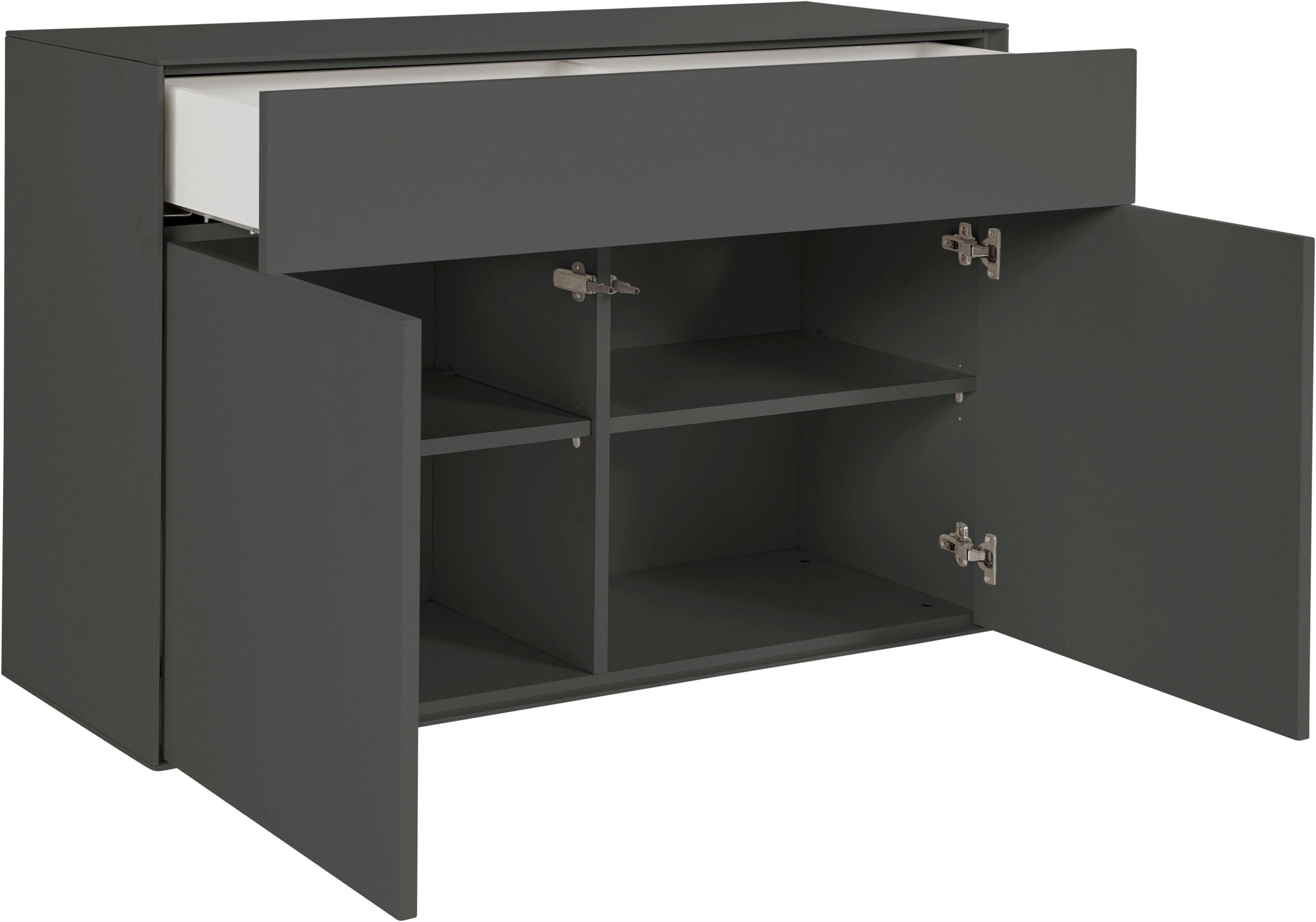 LeGer Home by Lena Gercke Dressoir Essentials Breedte: 112 cm, MDF gelakt, push-to-open-functie