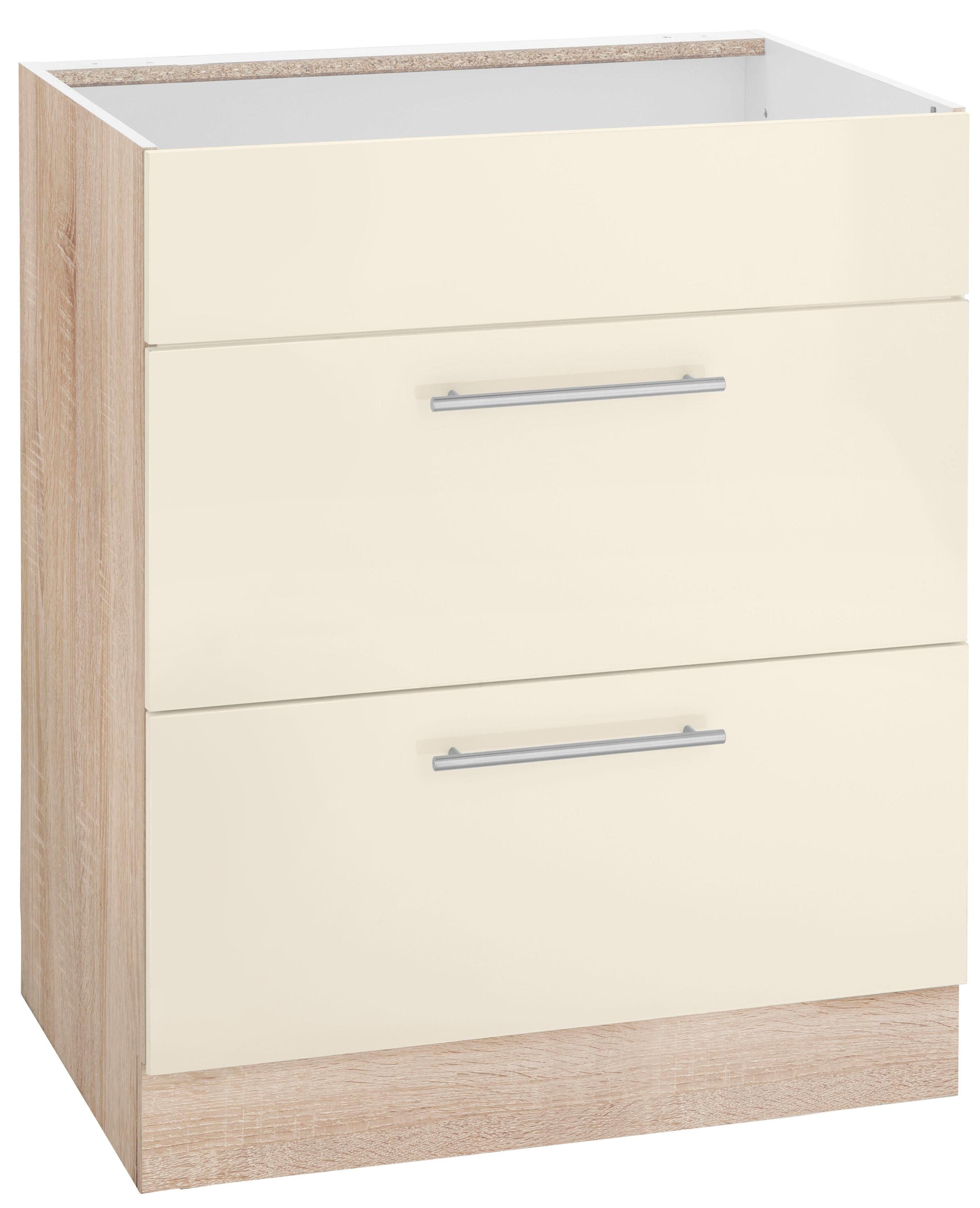 wiho Küchen Ombouwkast voor fornuis Flexi2 ombouwkasten beige
