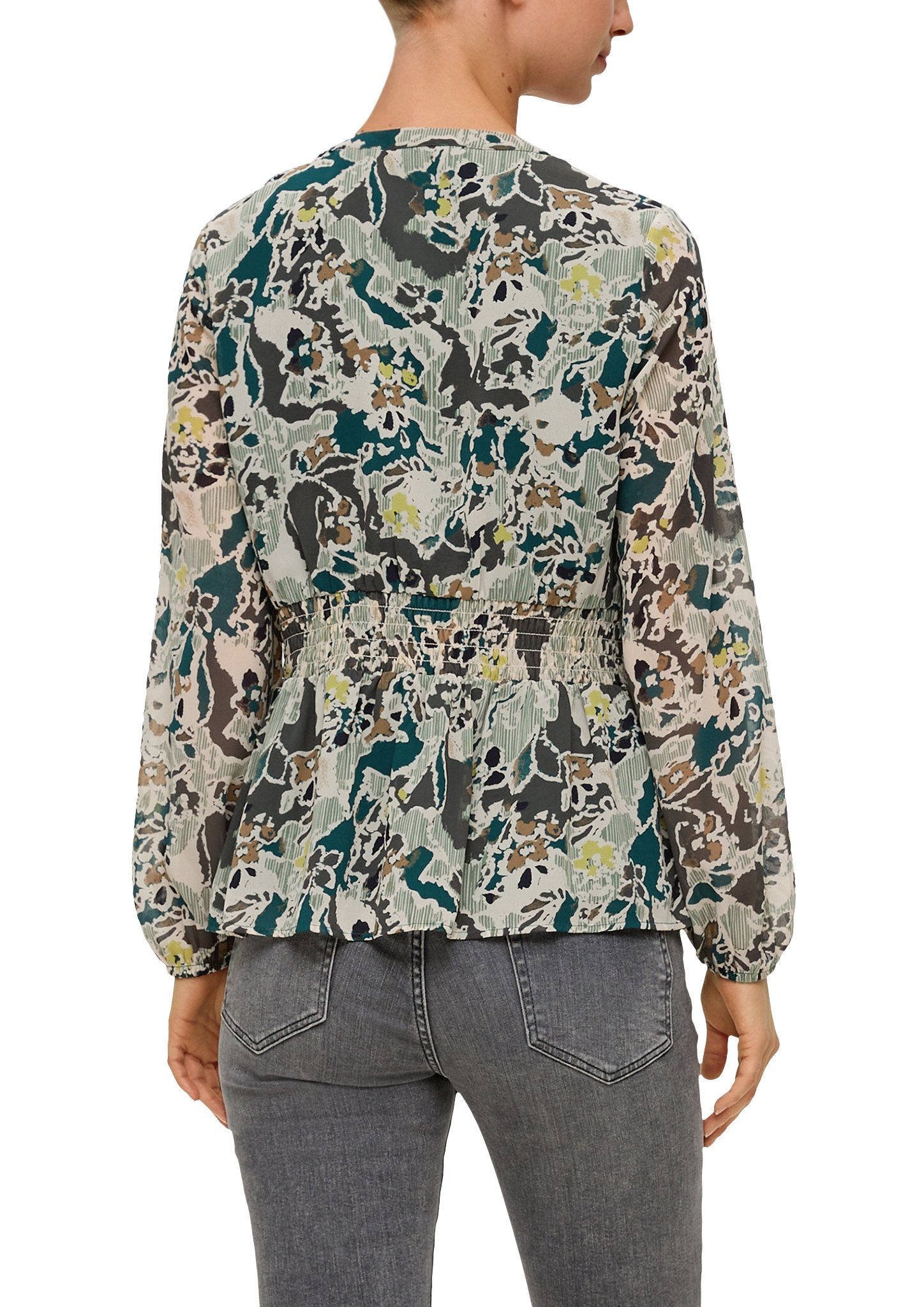 s.Oliver Blouse met lange mouwen met v-hals