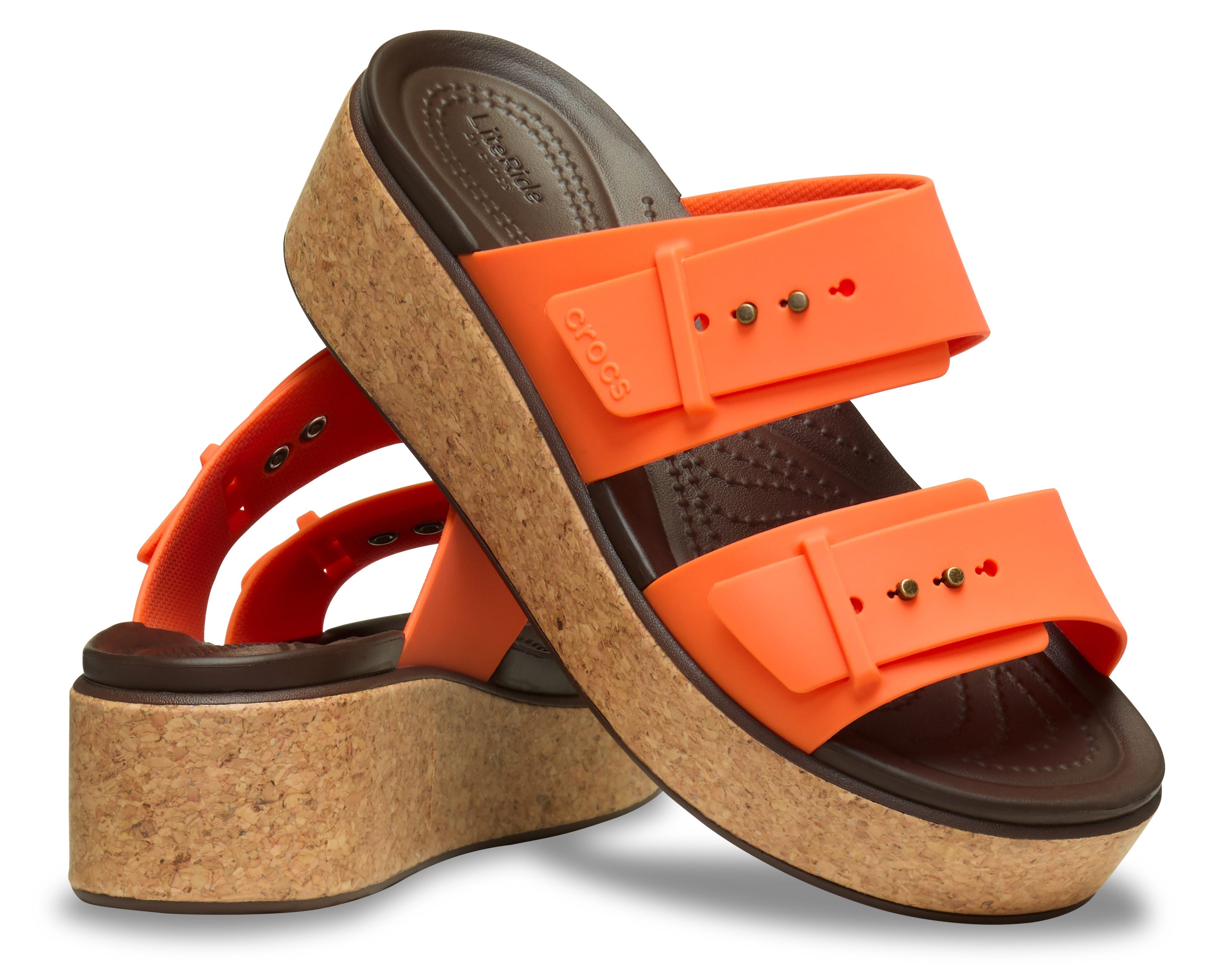 Crocs Sleehakmuiltjes Brooklyn Cork Buckle