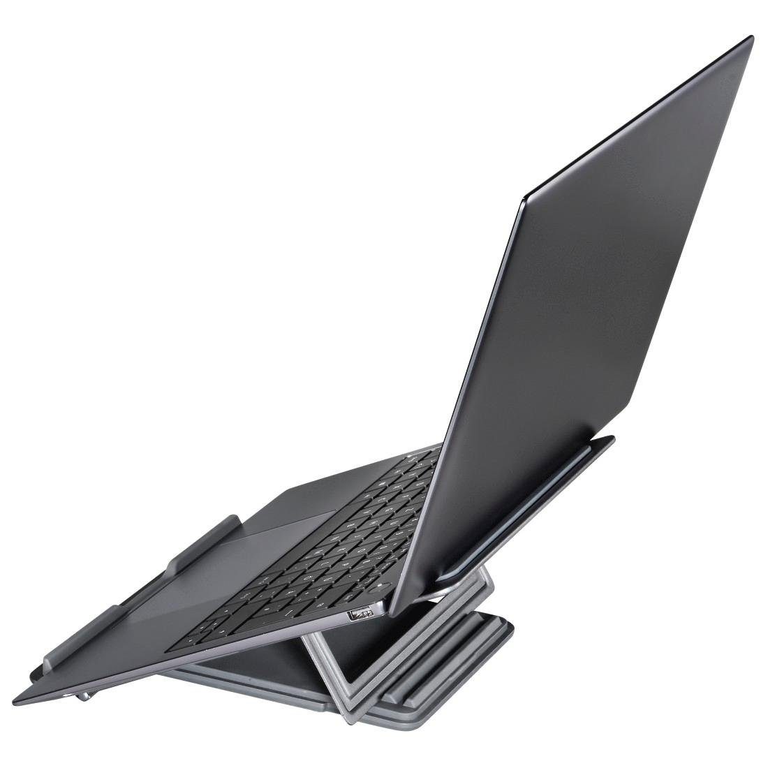 Hama Laptop standaard Notebook-standaard metaal in hoogte verstelbaar kantelbaar tot 39 cm 15,4" grijs