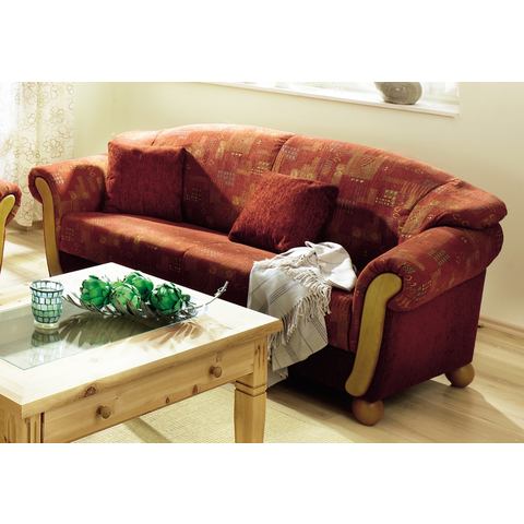 woonkamer driepersoons bankstel rood met bekleding van chenille
