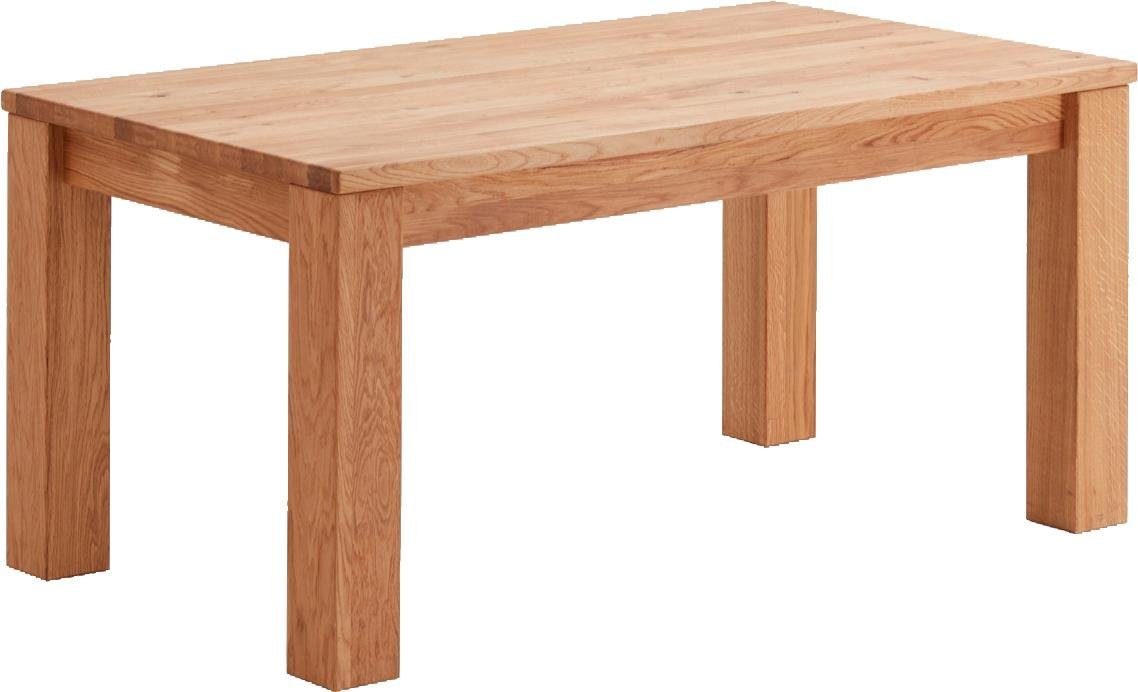 Relita Eettafel Rolf met uittrekfunctie in massief wildeiken geolied