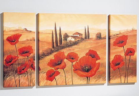 Home affaire Artprint Toscane 3delig, 1x 70/70 cm, 2x 30/70 cm