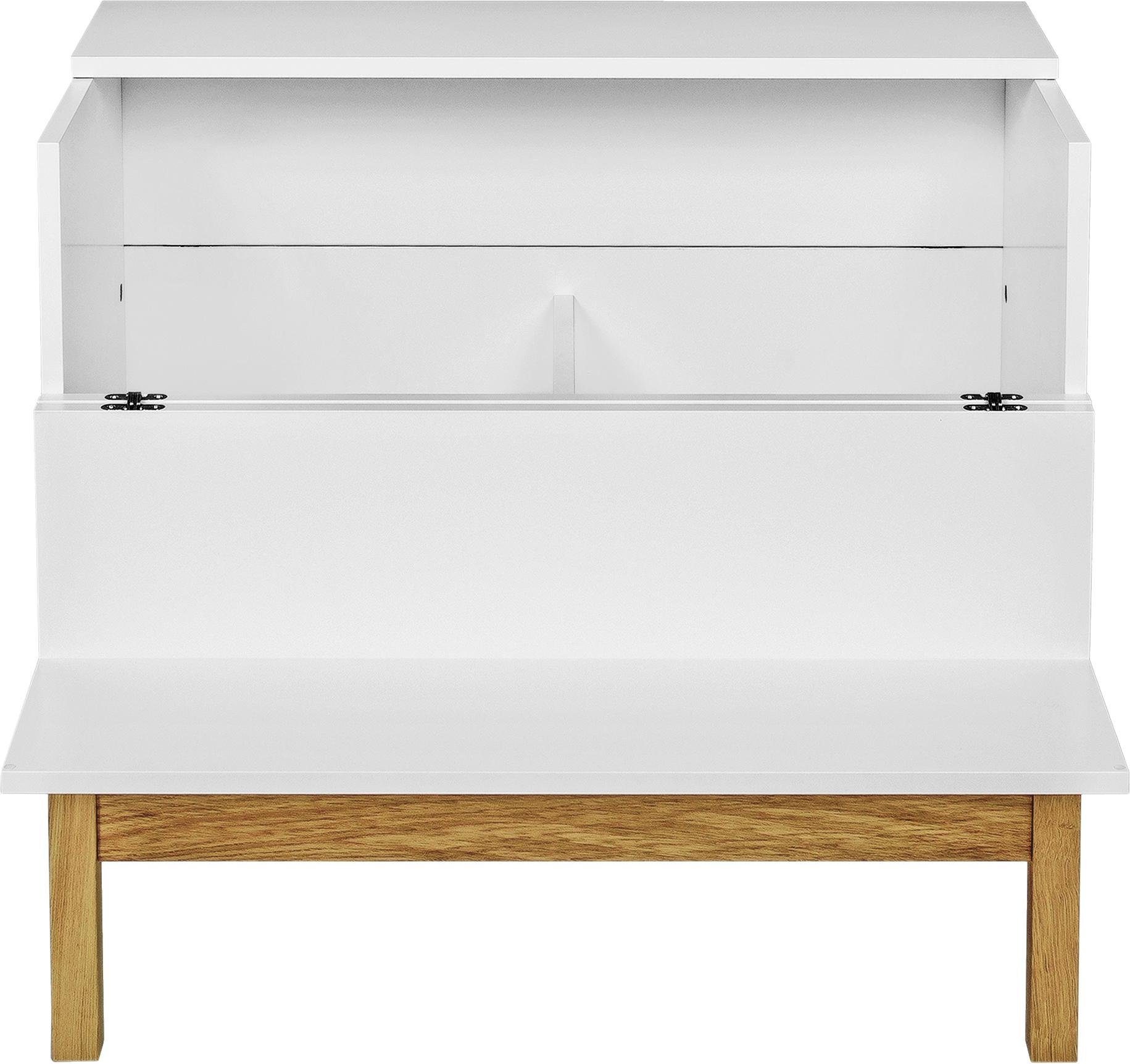 Woodman Barmeubel Delian Breedte 75 cm, onderstel van massief eiken, in Scandinavisch design