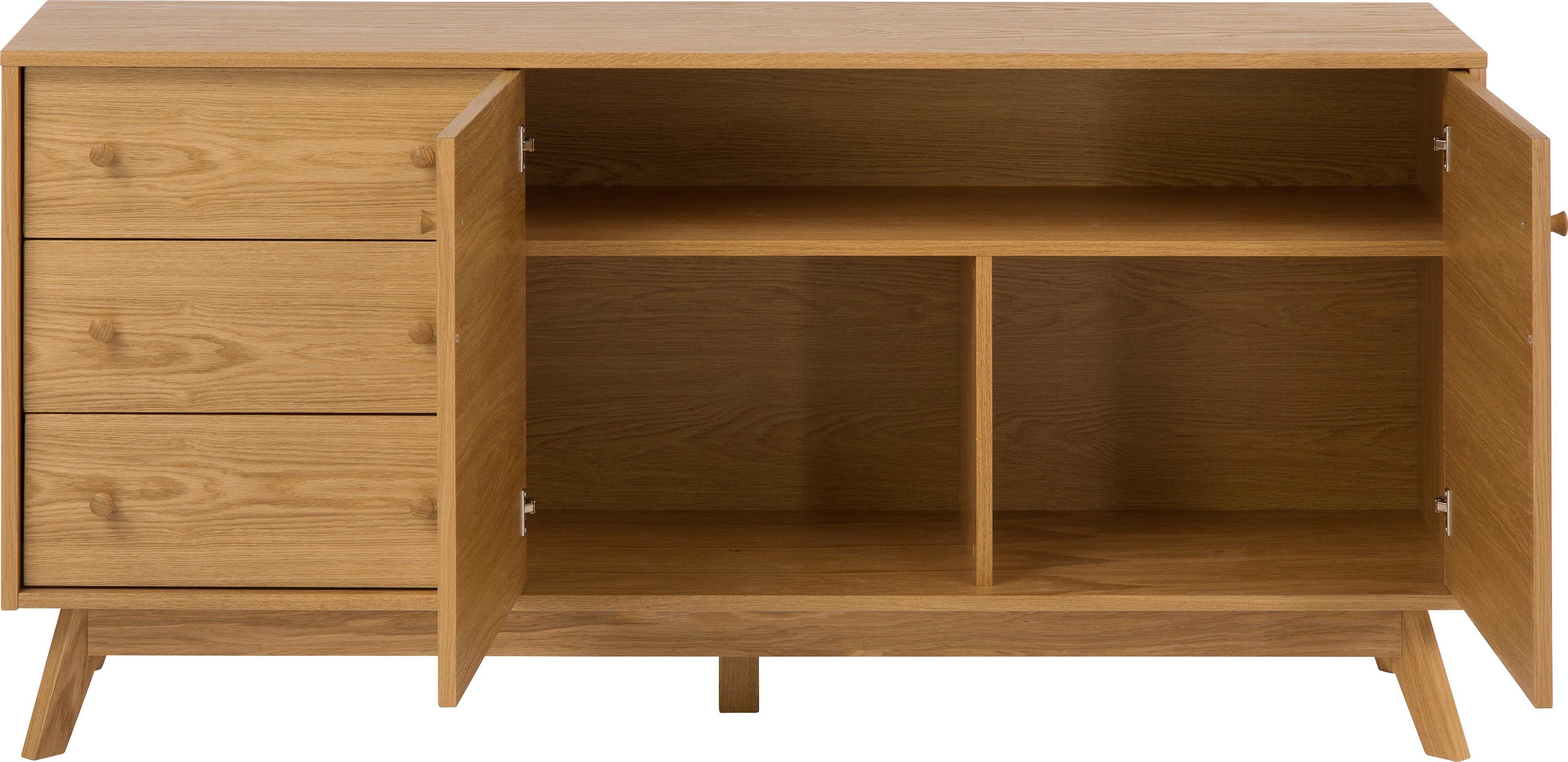 Woodman Dressoir Bjórgvin Commode, breedte 150 cm, in eenvoudig Scandinavisch ontwerp