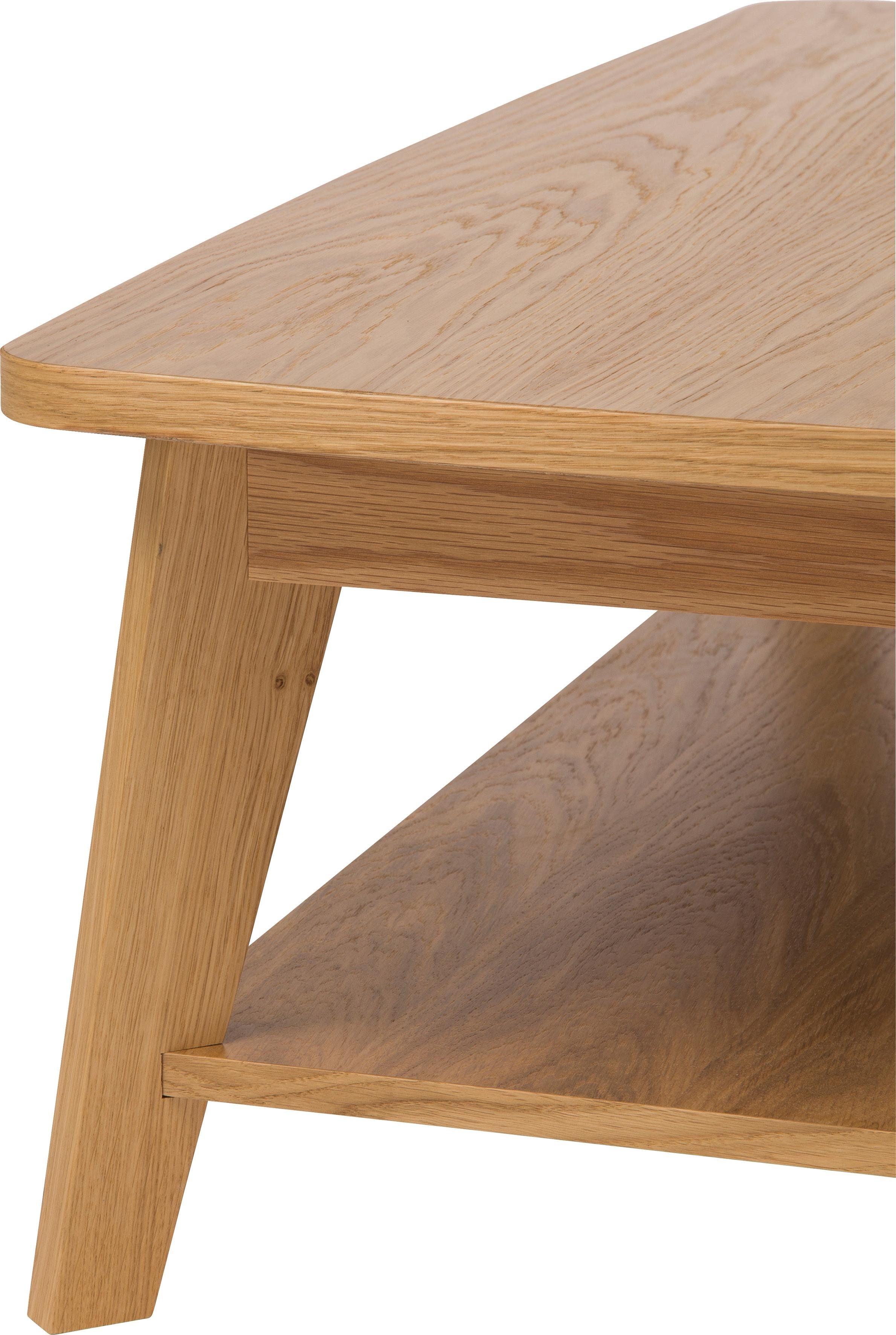 Woodman Salontafel Bórgvin Breedte 115 cm, tijdloos design, met 1 plank, houtfineer eiken