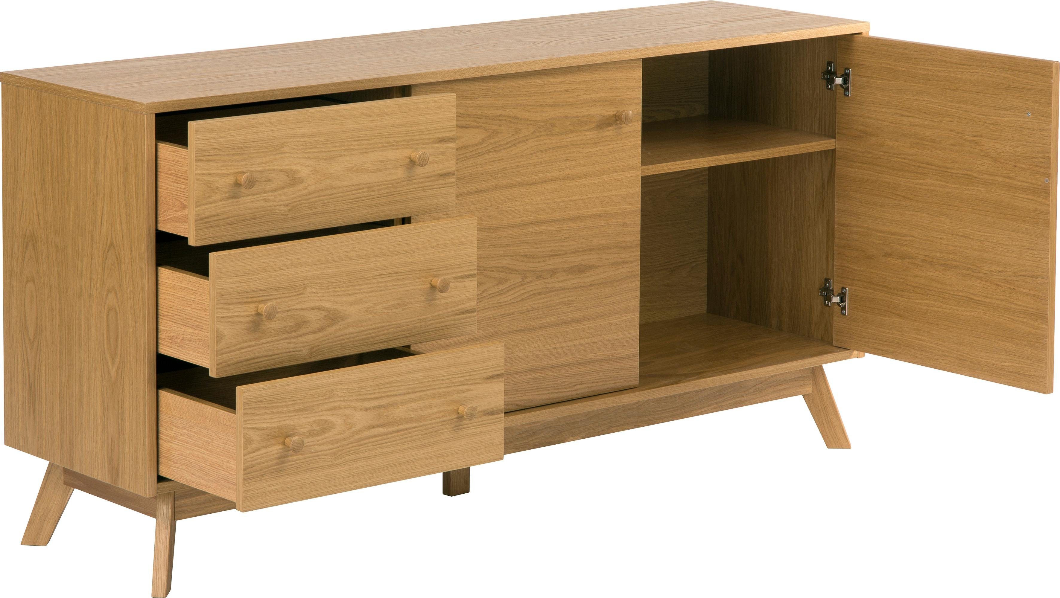 Woodman Dressoir Bjórgvin Commode, breedte 150 cm, in eenvoudig Scandinavisch ontwerp