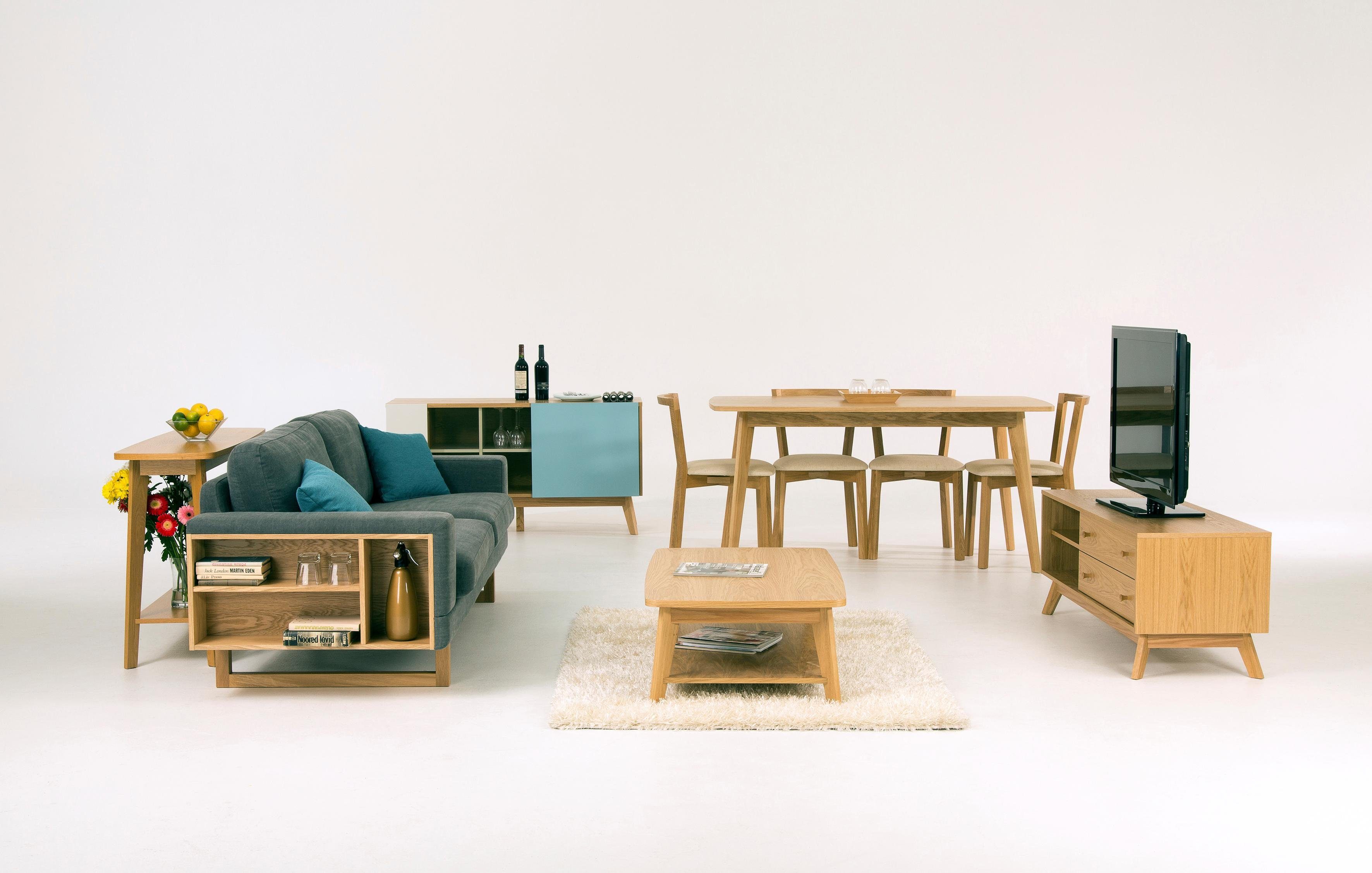 Woodman Tv-meubel Bjórgvin Breedte 130 cm, in eenvoudig Scandinavisch design