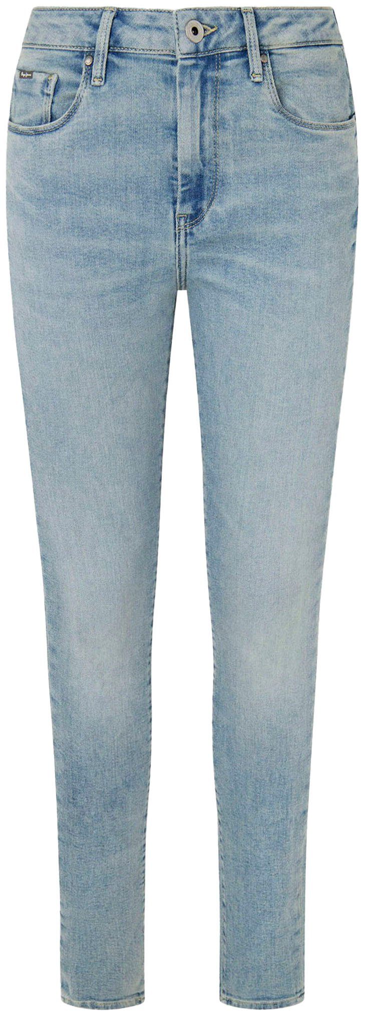 Pepe Jeans Skinny fit jeans in gebruikte look