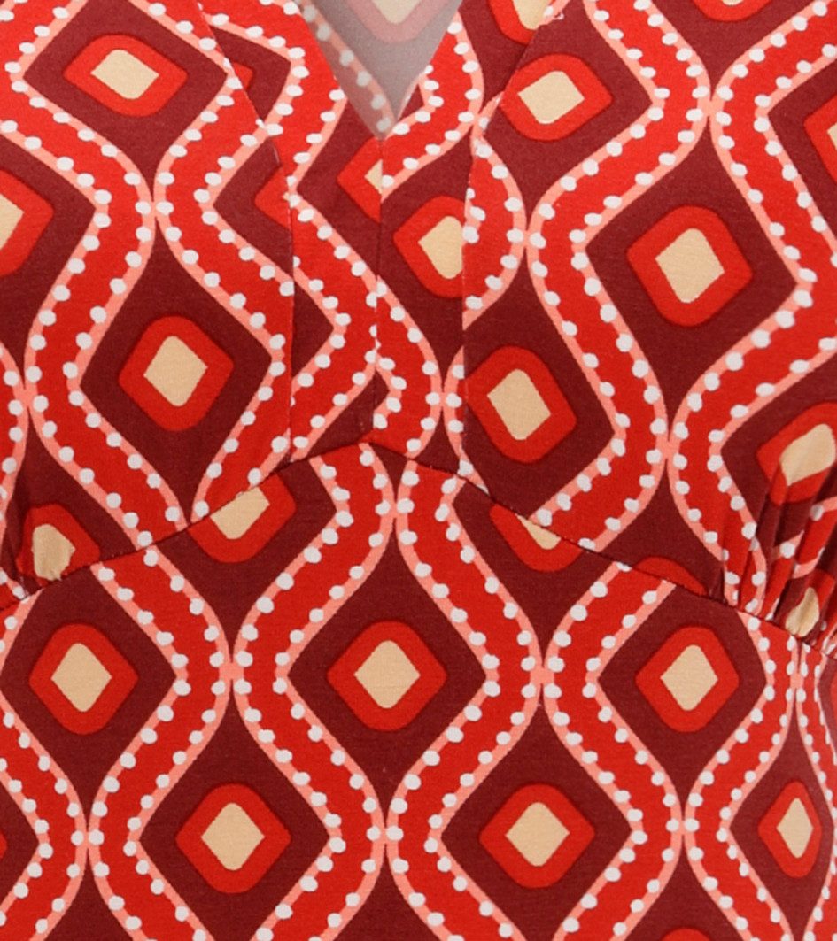 Aniston CASUAL Zomerjurk met kleurharmonieuze retro-print nieuwe collectie