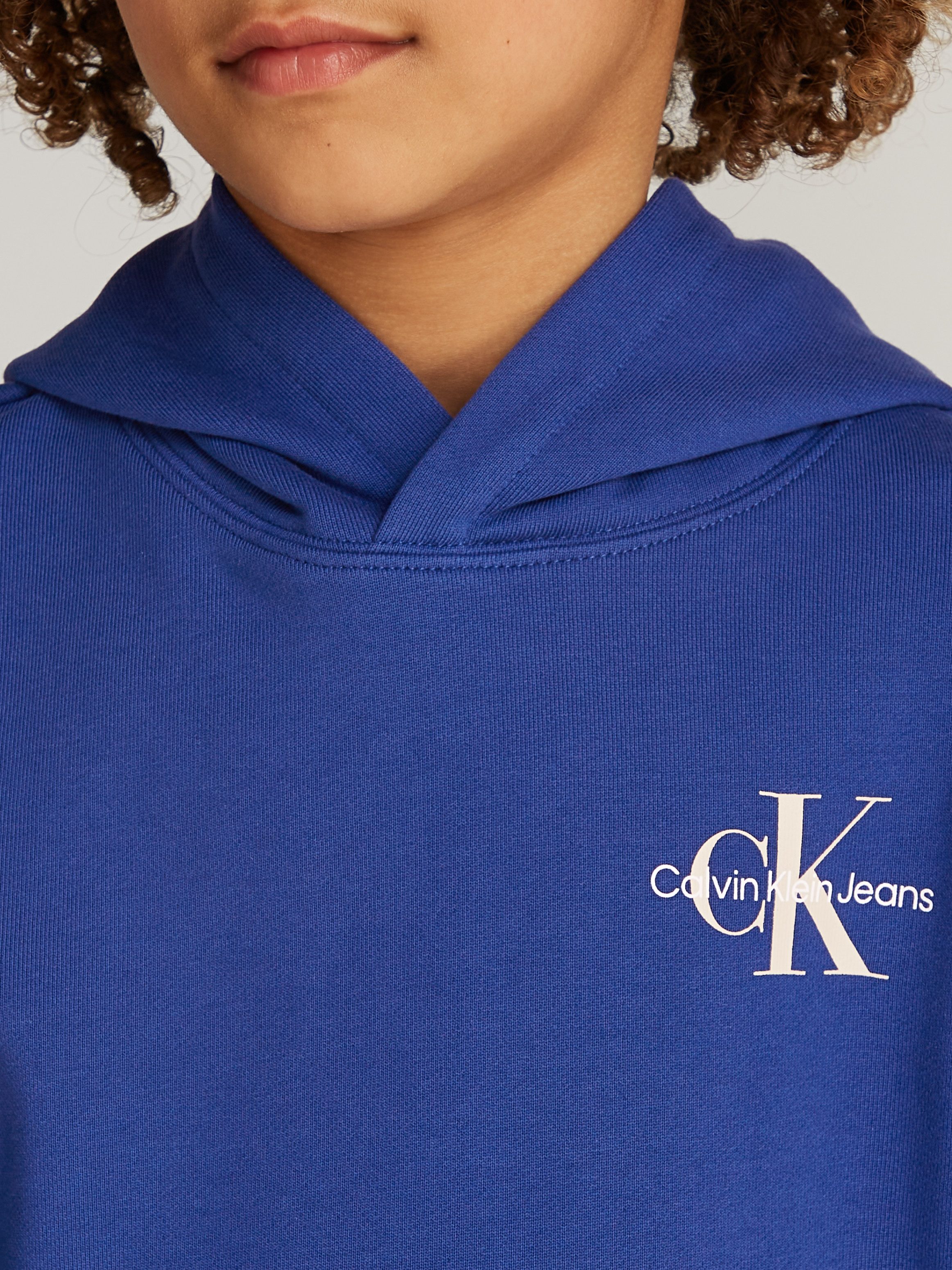 Calvin Klein Hoodie SMALL MONOGRAM HOODIE voor kinderen tot 16 jaar en met logo-opdruk