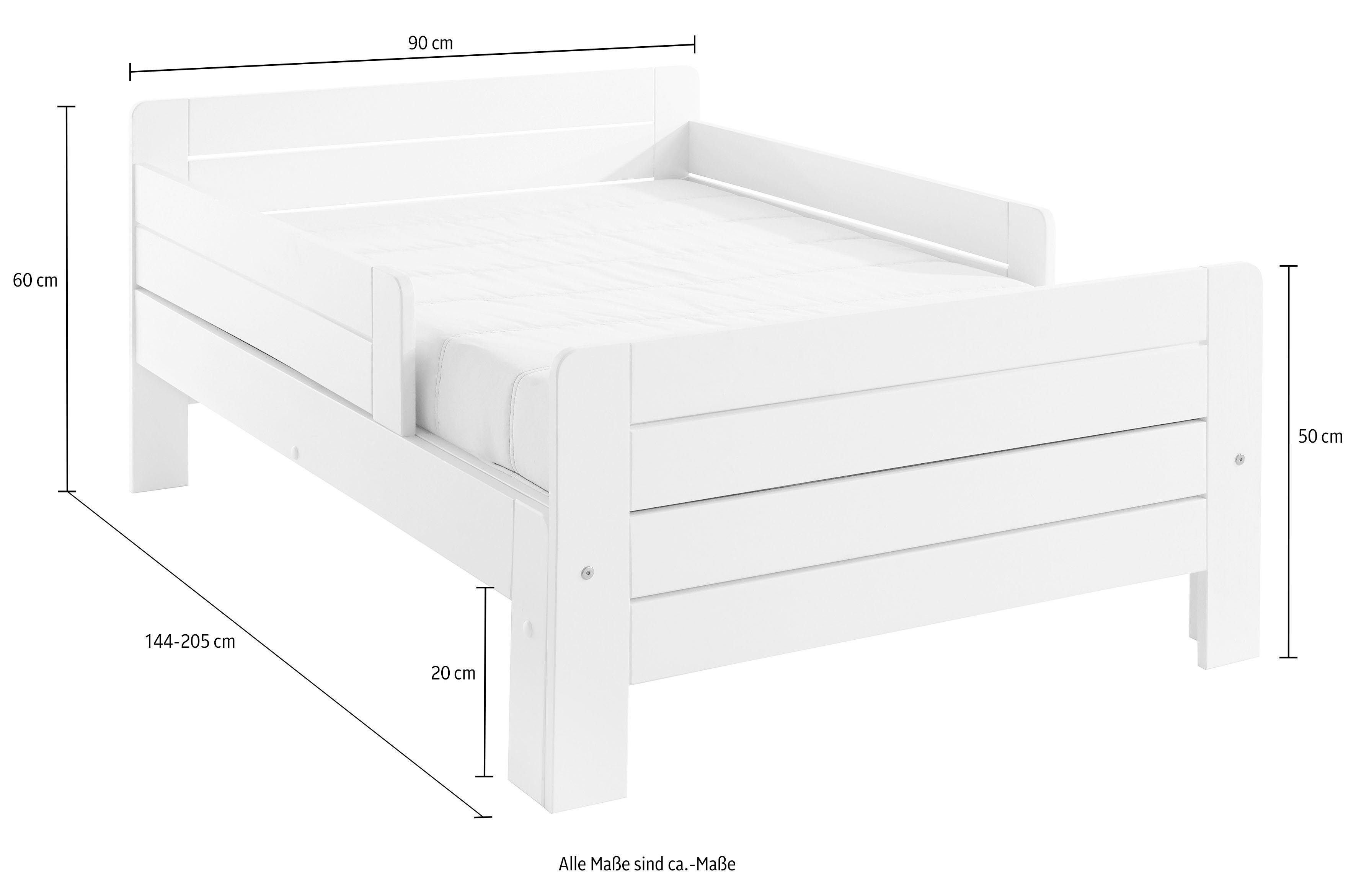 Lüttenhütt Functioneel ledikant "LOTTE" Bestseller! Kinderbed met valbeveiliging, lade optioneel