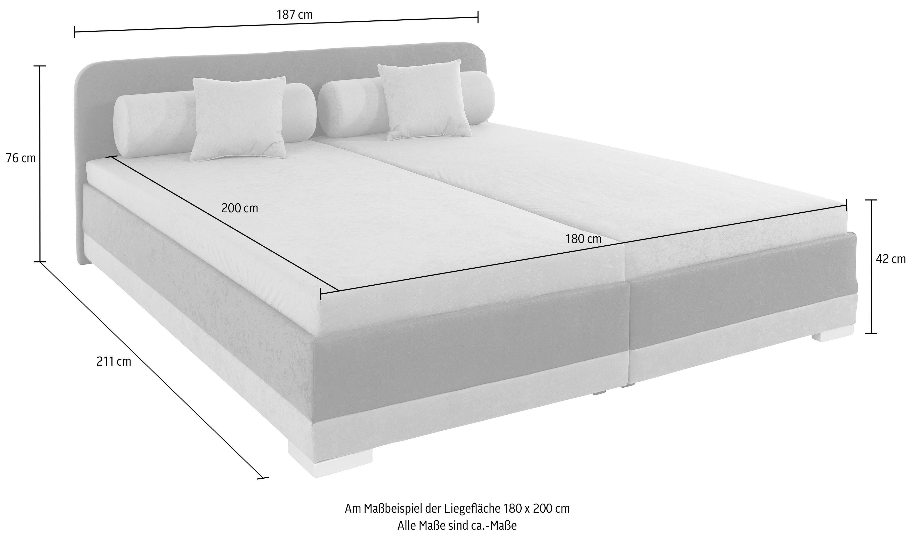 Maintal Gestoffeerd bed in verschillende uitvoeringen