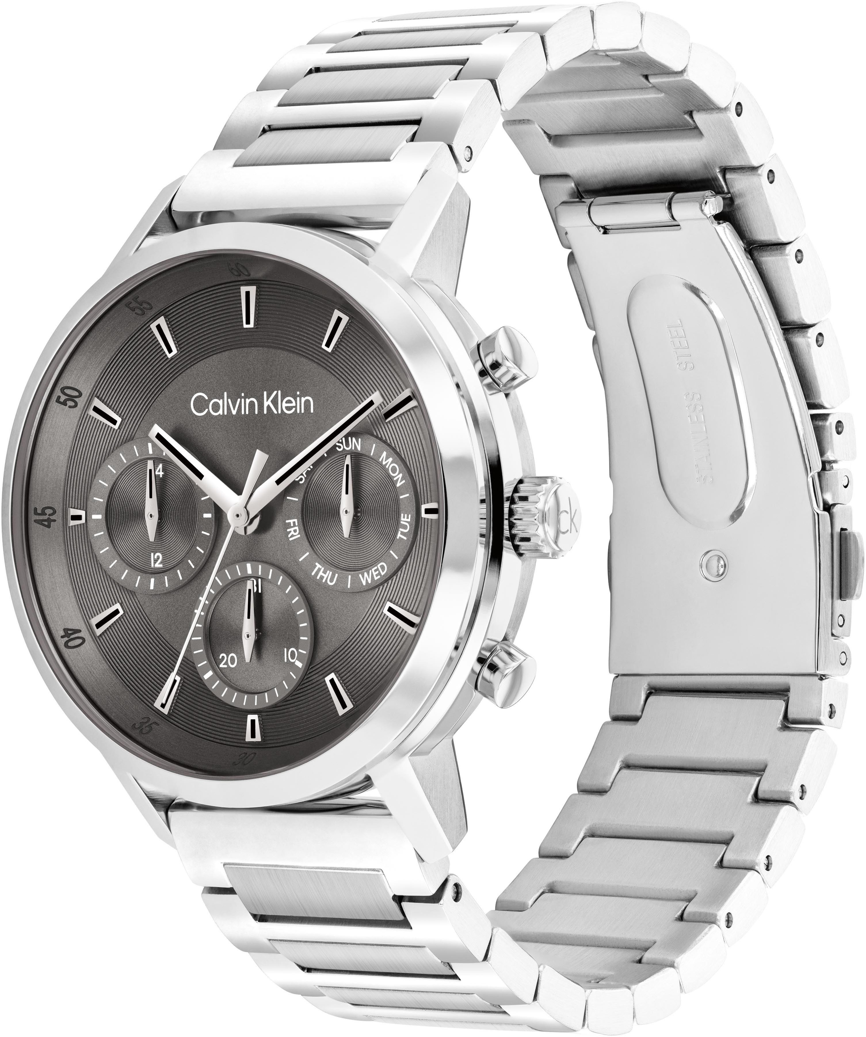 Calvin Klein Multifunctioneel horloge GAUGE Quartzhorloge, horloge, herrenuur, roestvrijstalen band, analoog