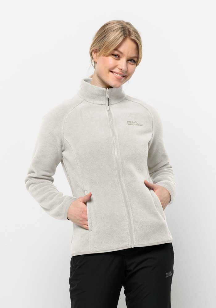 Jack Wolfskin Fleecejack MOONRISE FZ W dames fleece vesten maat XL (46) grijs