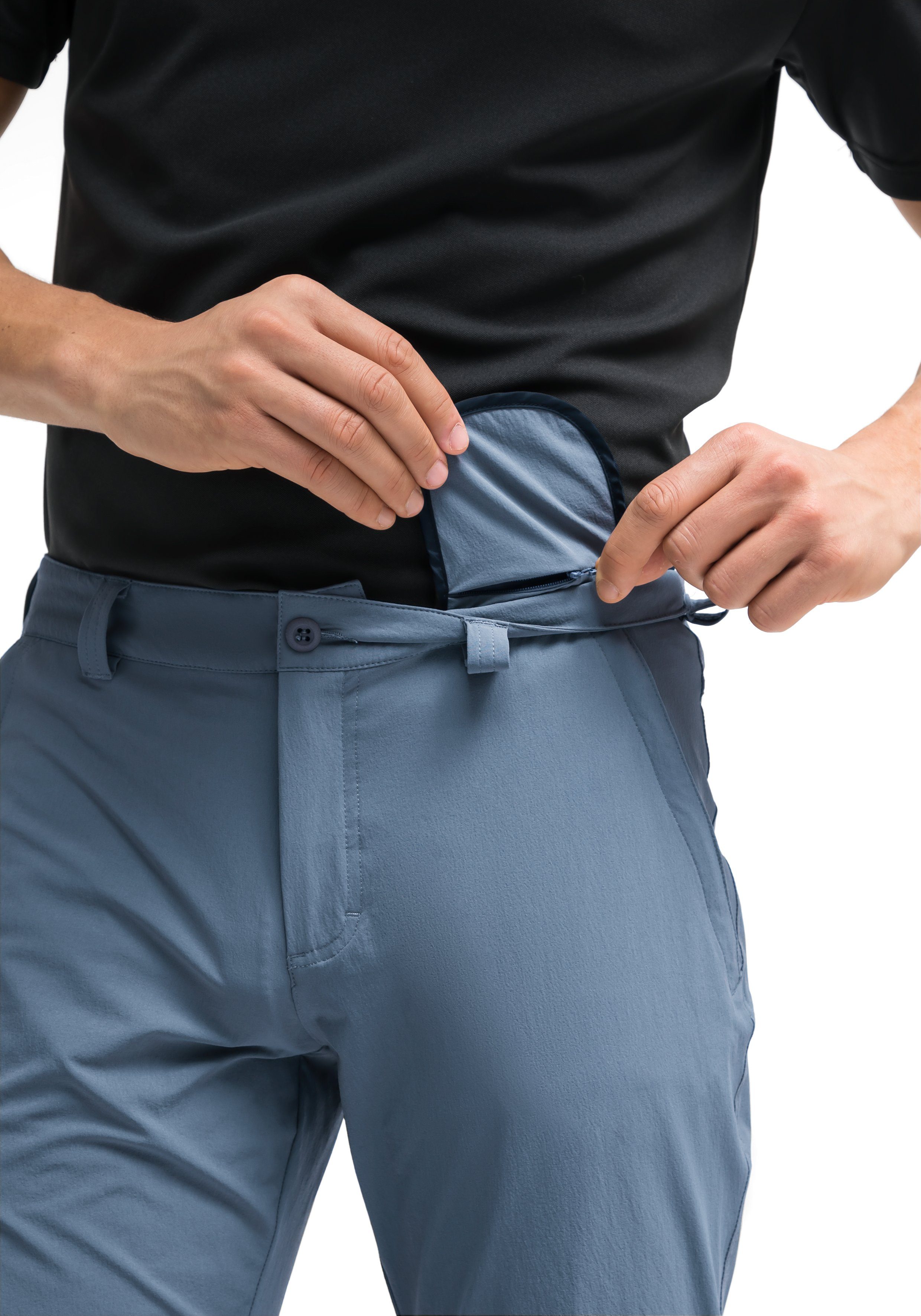 Maier Sports Functionele broek Torid slim Heren wandelbroek, ademende outdoor-broek, 4 zakken, slim fit